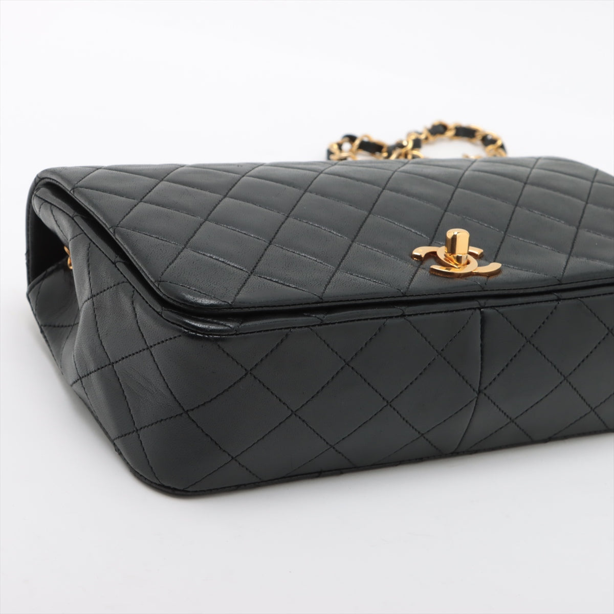 Chanel  Flap Lambskin Crossbody Black