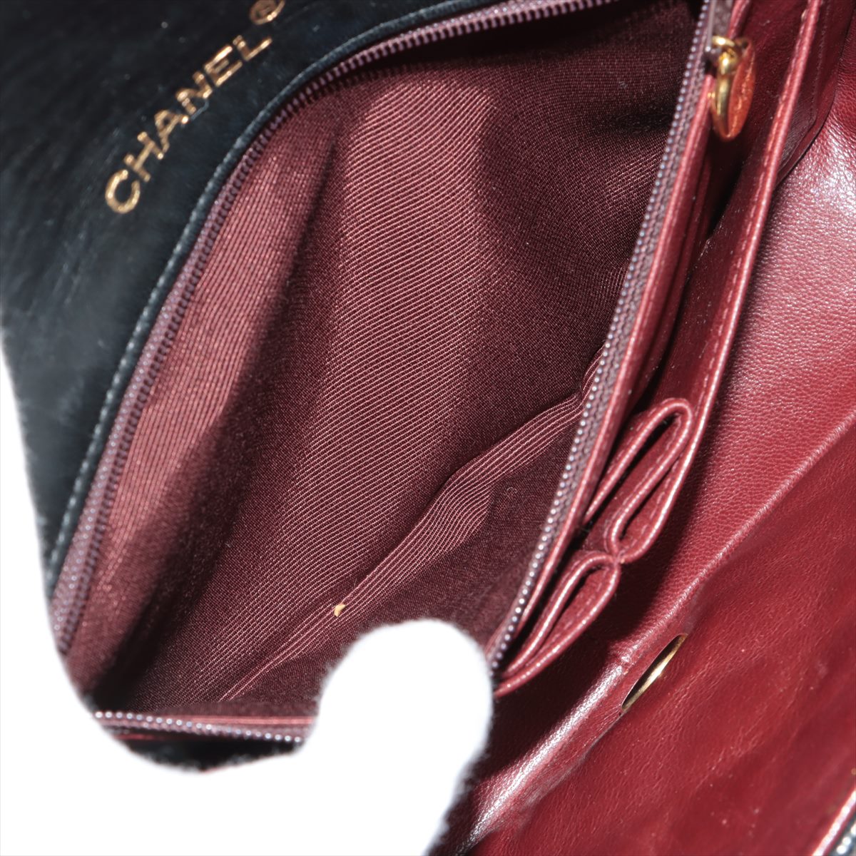 Chanel  Flap Lambskin Crossbody Black