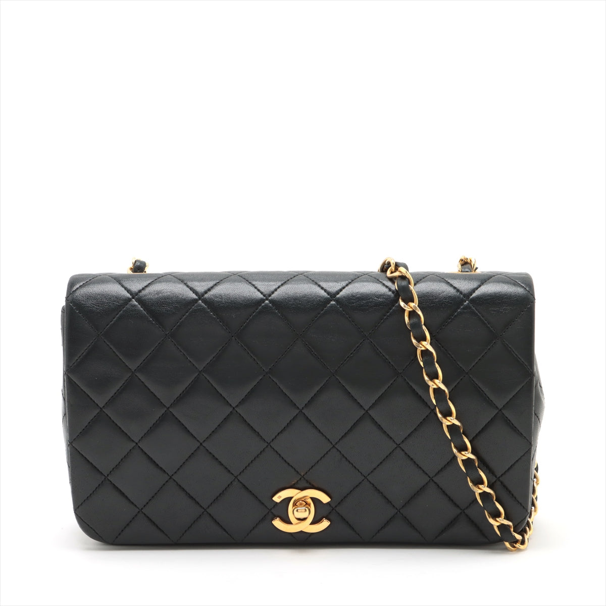 Chanel  Flap Lambskin Crossbody Black