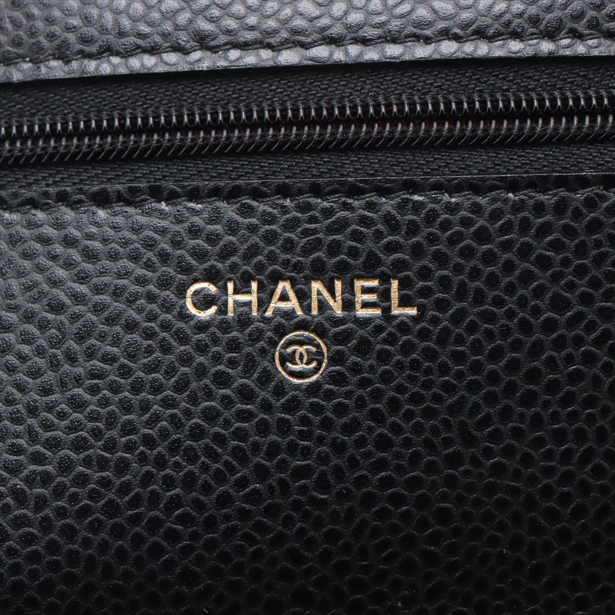Chanel WOC Caviarskin Wallet On Chain Black (microchipped)