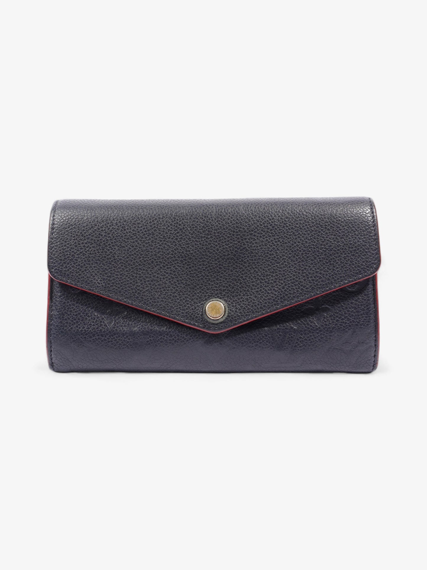Louis Vuitton Sarah Wallet Marine Empreinte Leather