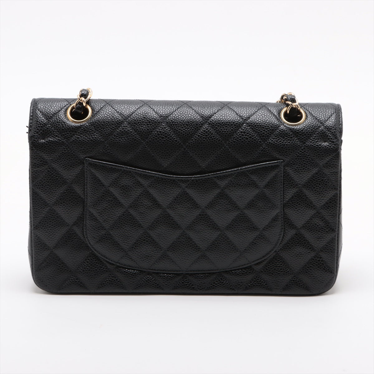 Chanel Classic Flap Medium/Large 24k gold plated Caviar Black- Series 7