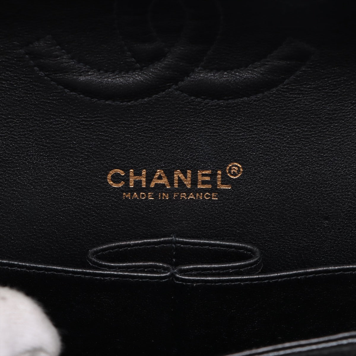 Chanel Classic Flap Medium/Large 24k gold plated Caviar Black- Series 7