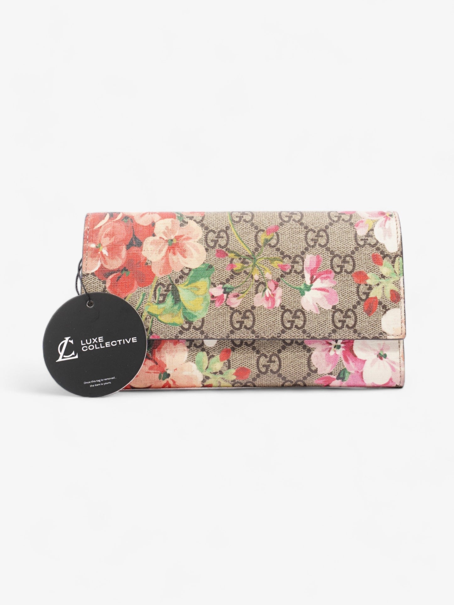 Gucci Continental Wallet Bloom Monogram Coated Canvas
