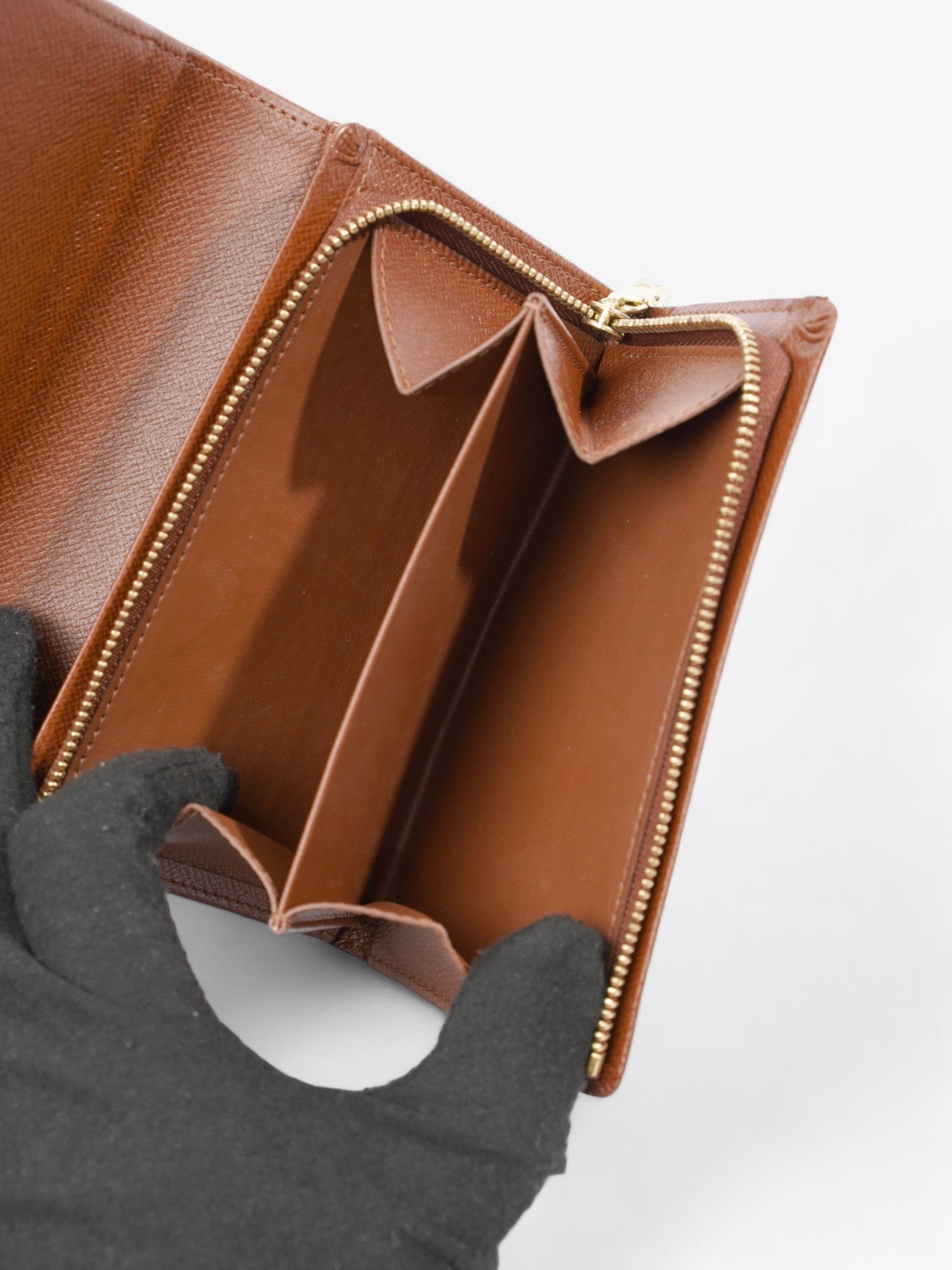 Louis Vuitton Porte Monnaie Tresor Monogram Coated Canvas