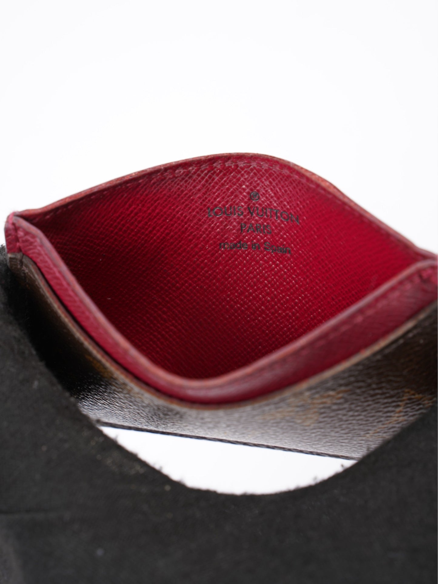 Louis Vuitton Porte Cartes Monogram / Fuschia Coated Canvas