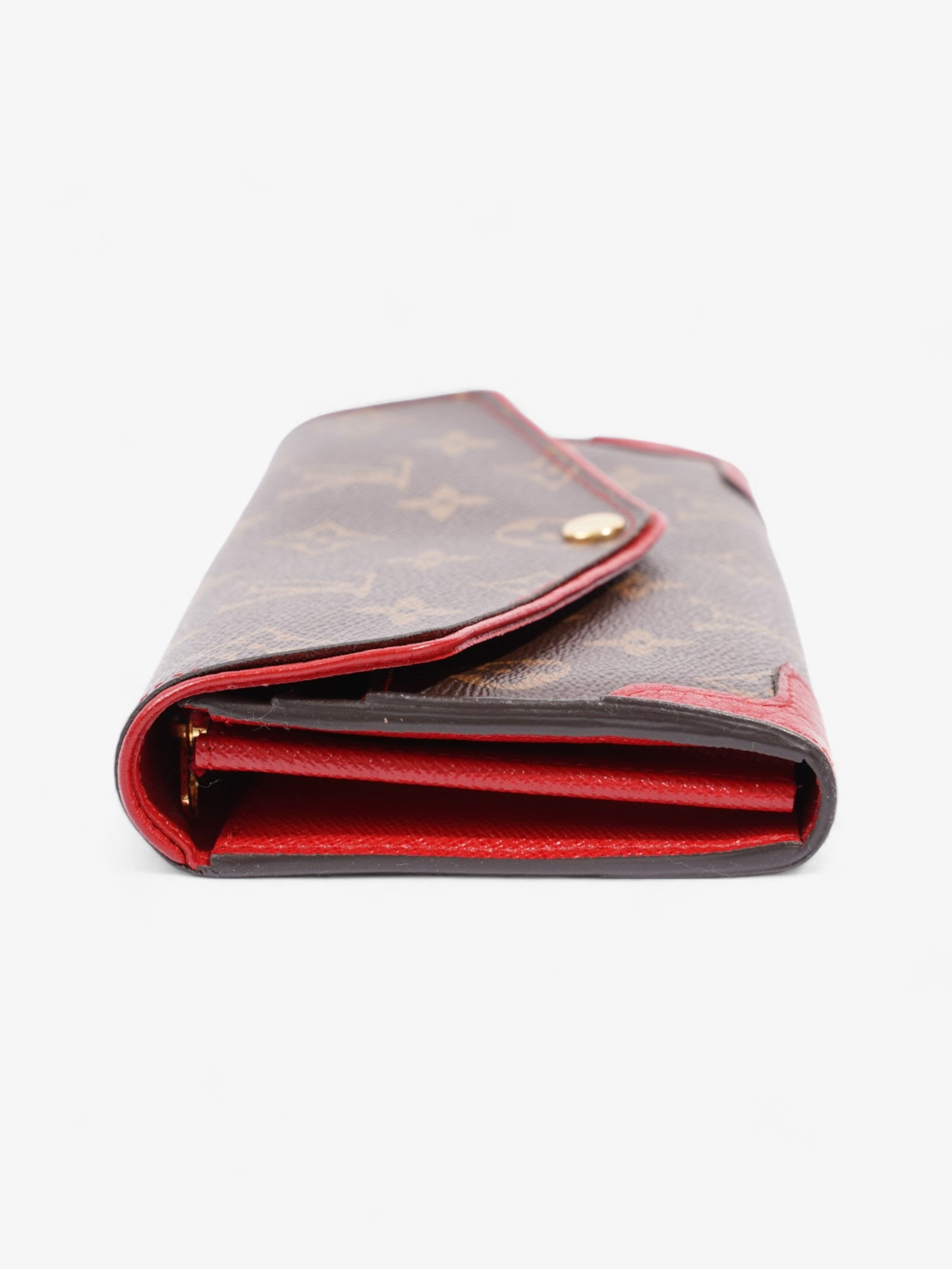 Louis Vuitton Portefeuille Sarah Retiro Monogram / Red Coated Canvas