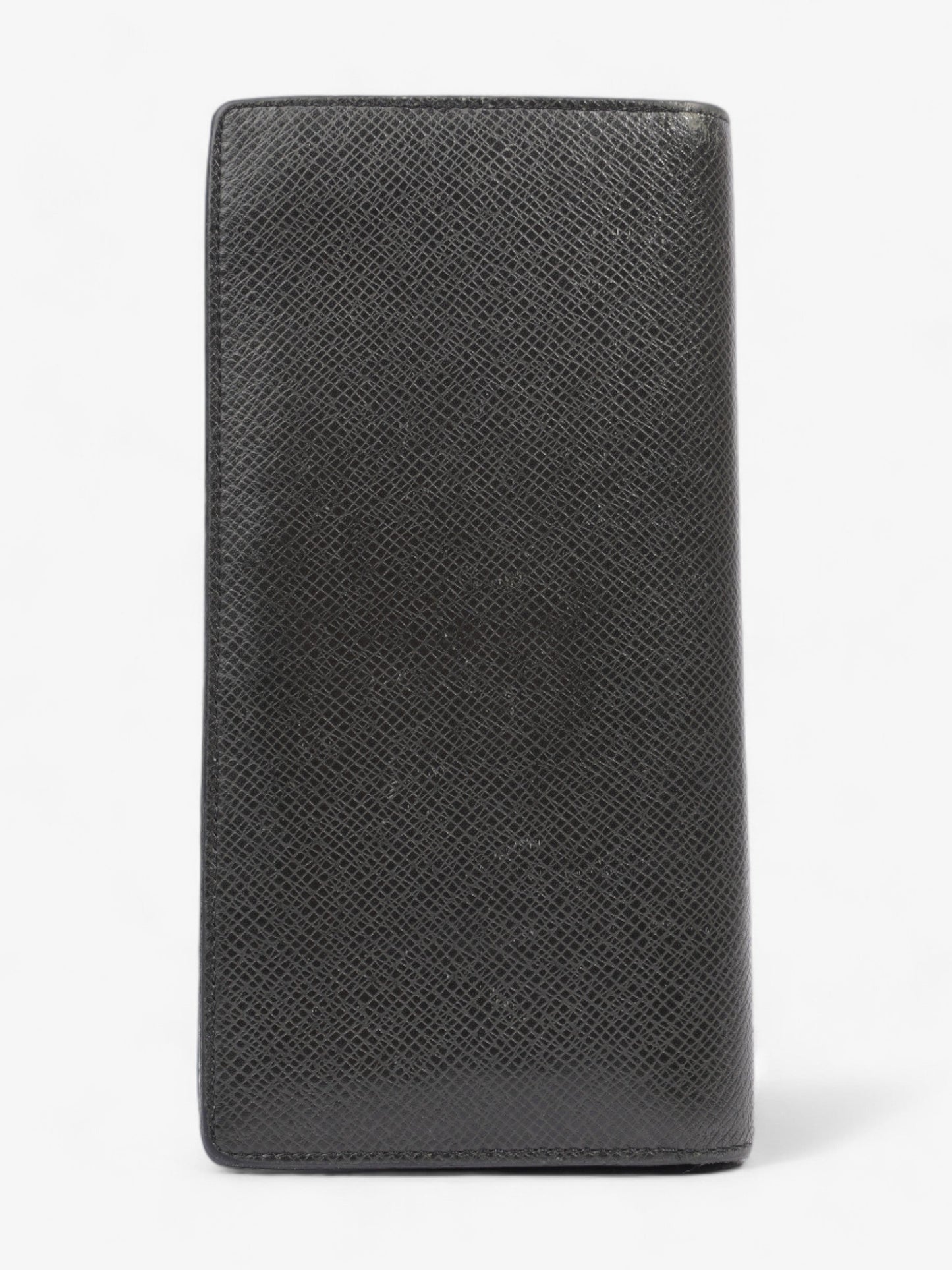 Louis Vuitton Taiga Portefeuille Brazza Long Wallet Black Leather