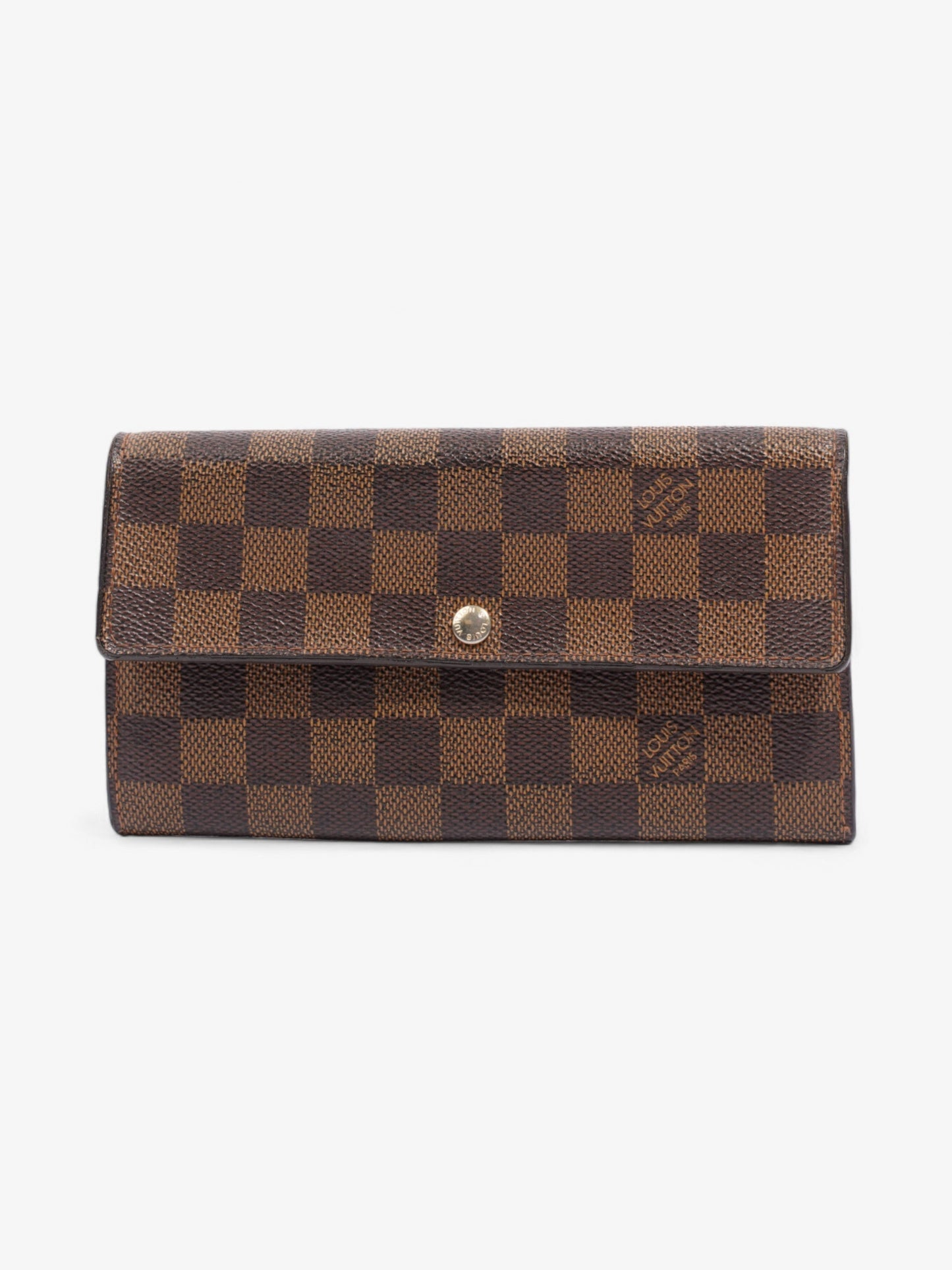 Louis Vuitton Sarah Wallet Damier Ebene Coated Canvas