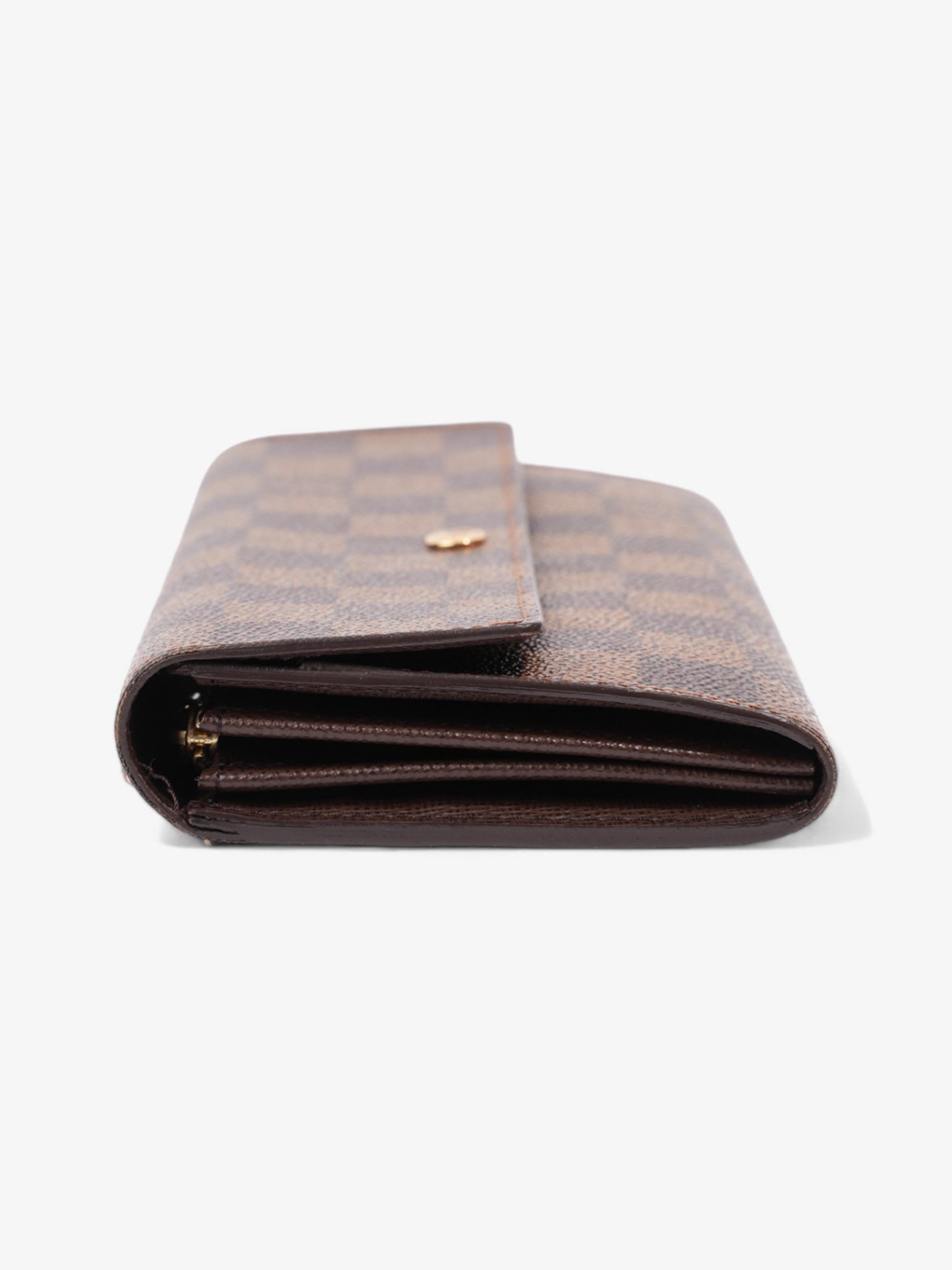 Louis Vuitton Portefeuille International Wallet Damier Ebene Coated Canvas