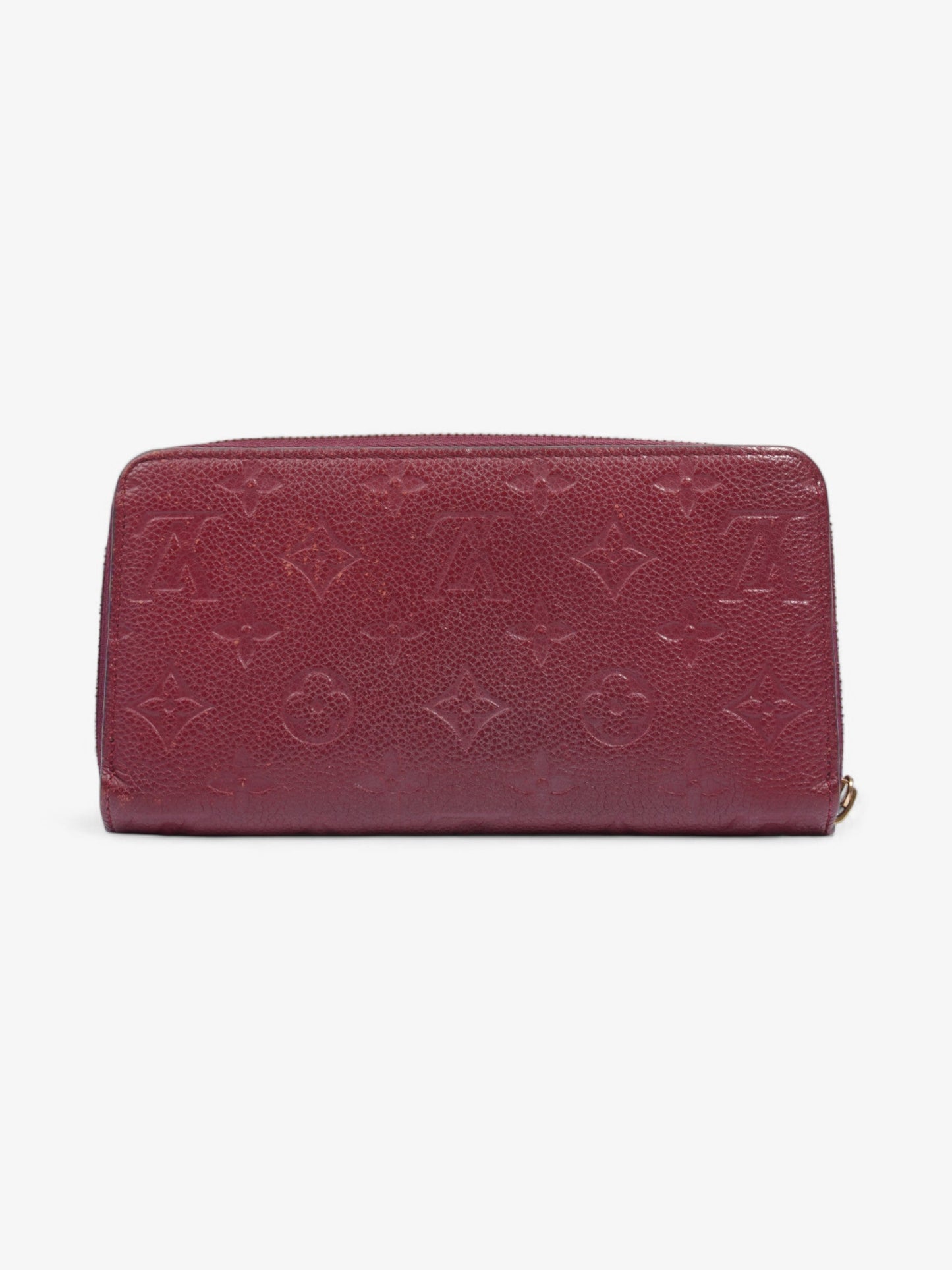 Louis Vuitton Zippy Wallet Maroon  Empreinte Leather