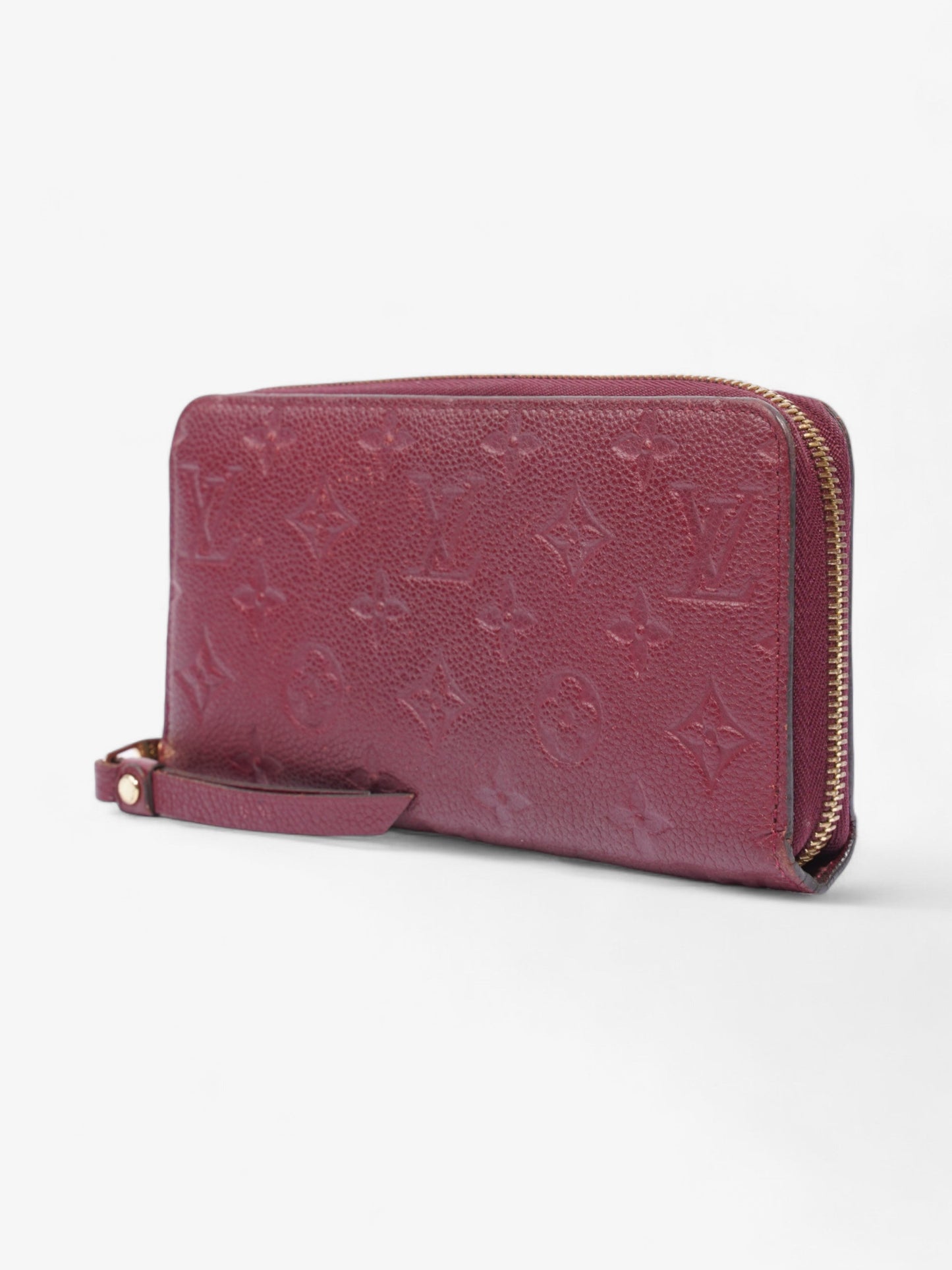 Louis Vuitton Zippy Wallet Maroon  Empreinte Leather