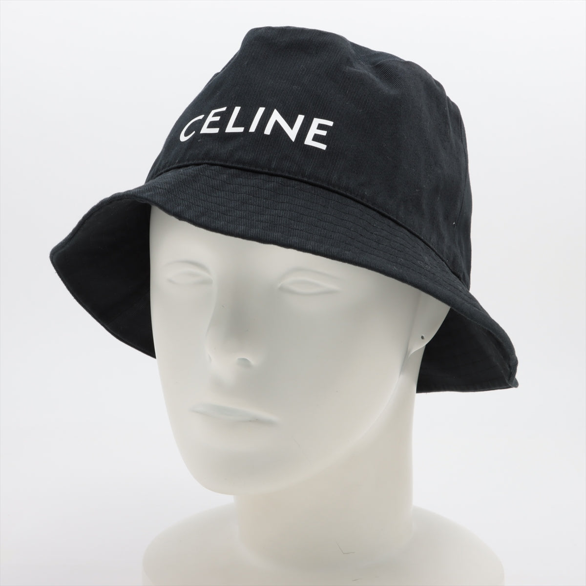 Luxury CELINE Navy Bucket Hat Size S