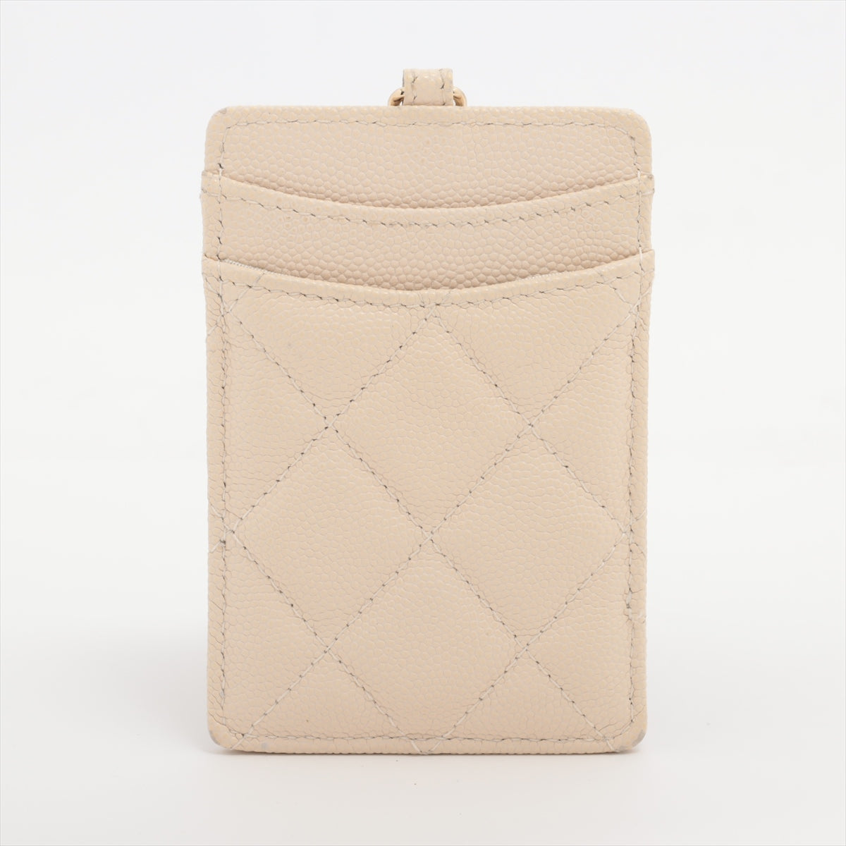 Chanel Caviar Beige Cardholder Crossbody - Series 20