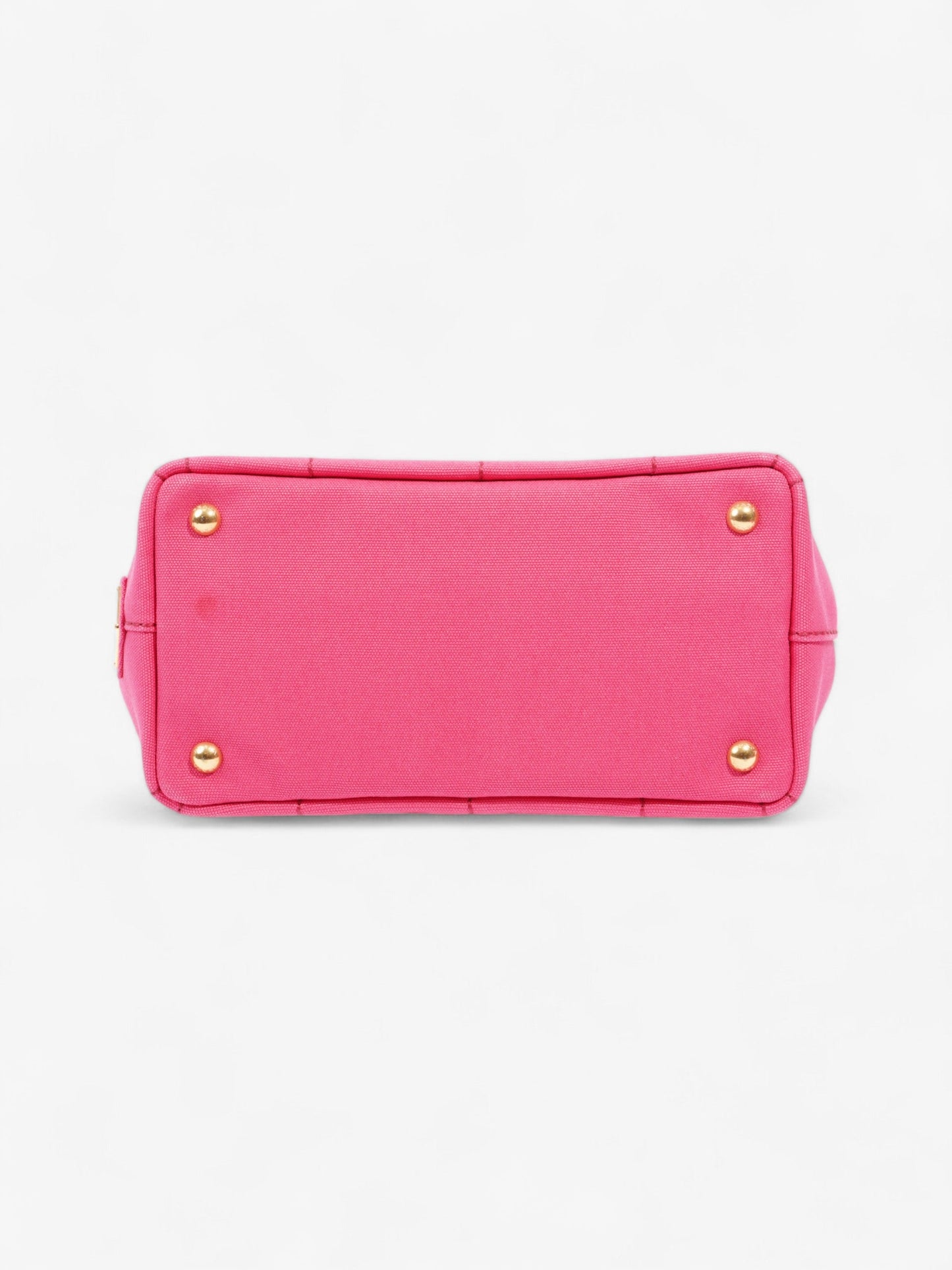 Prada Canapa 2 Way Handbag Pink Cotton