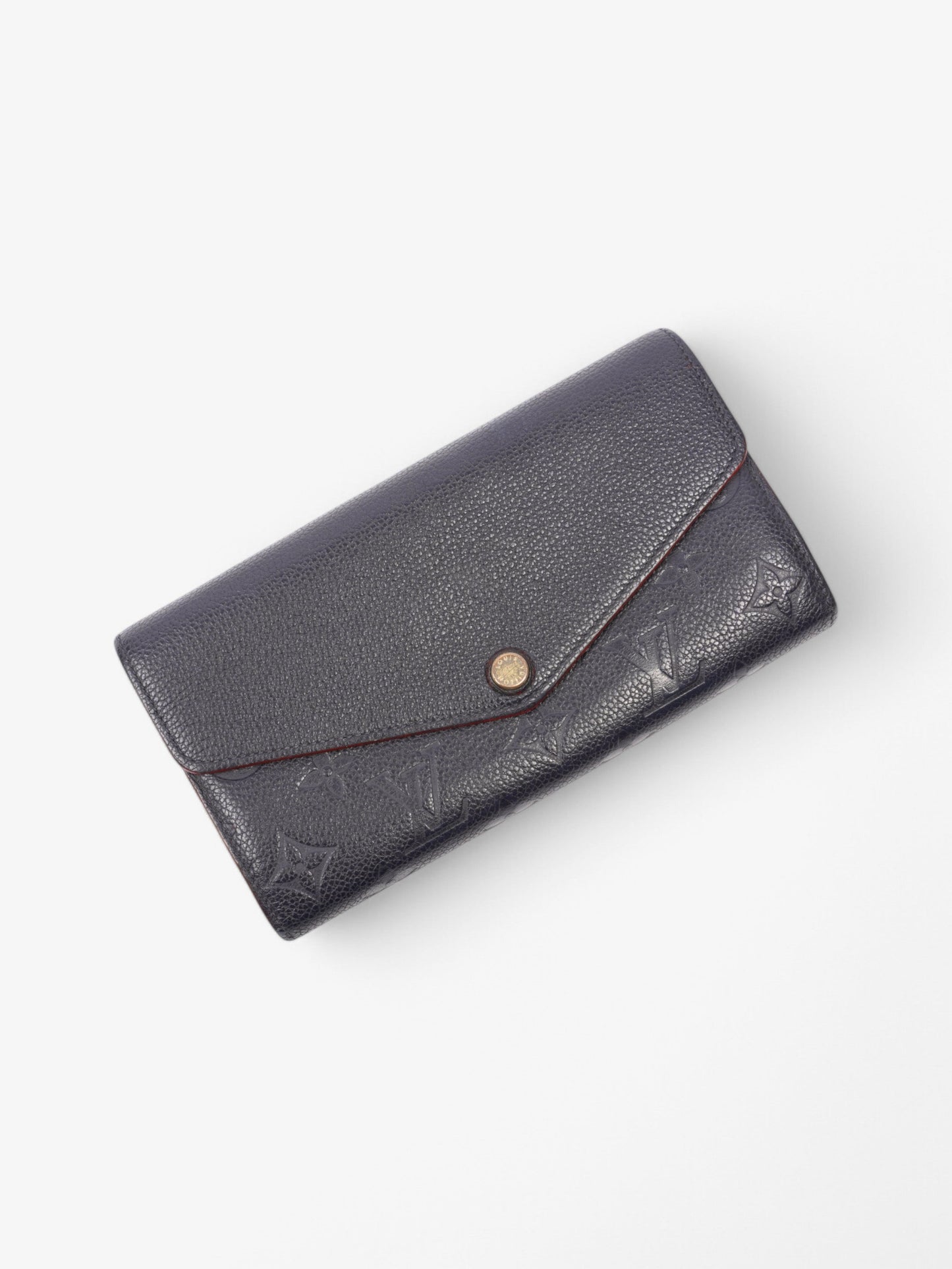 Louis Vuitton Sarah Wallet Black Empreinte Leather