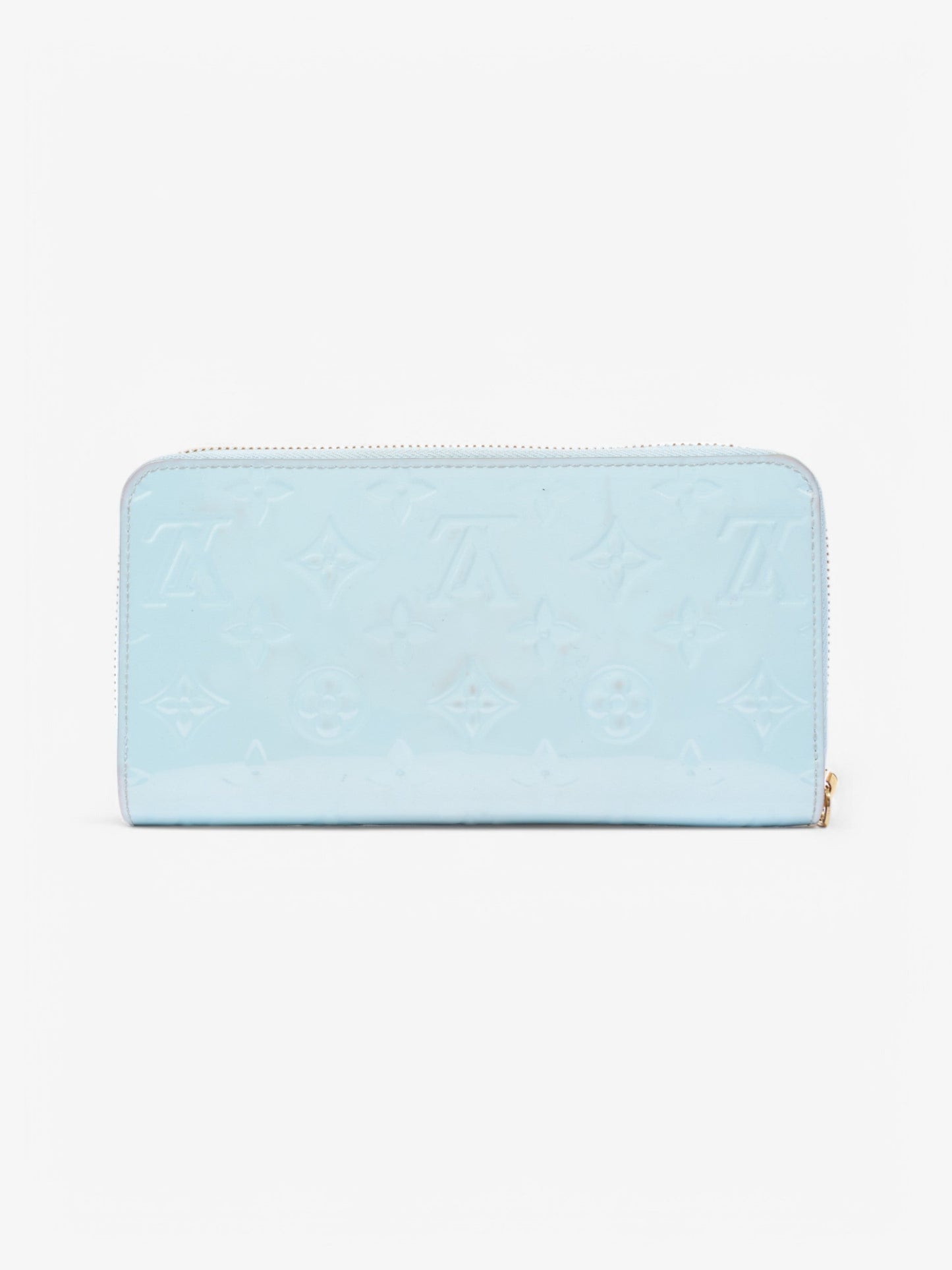 Louis Vuitton Zippy Wallet Baby Blue Vernis Leather