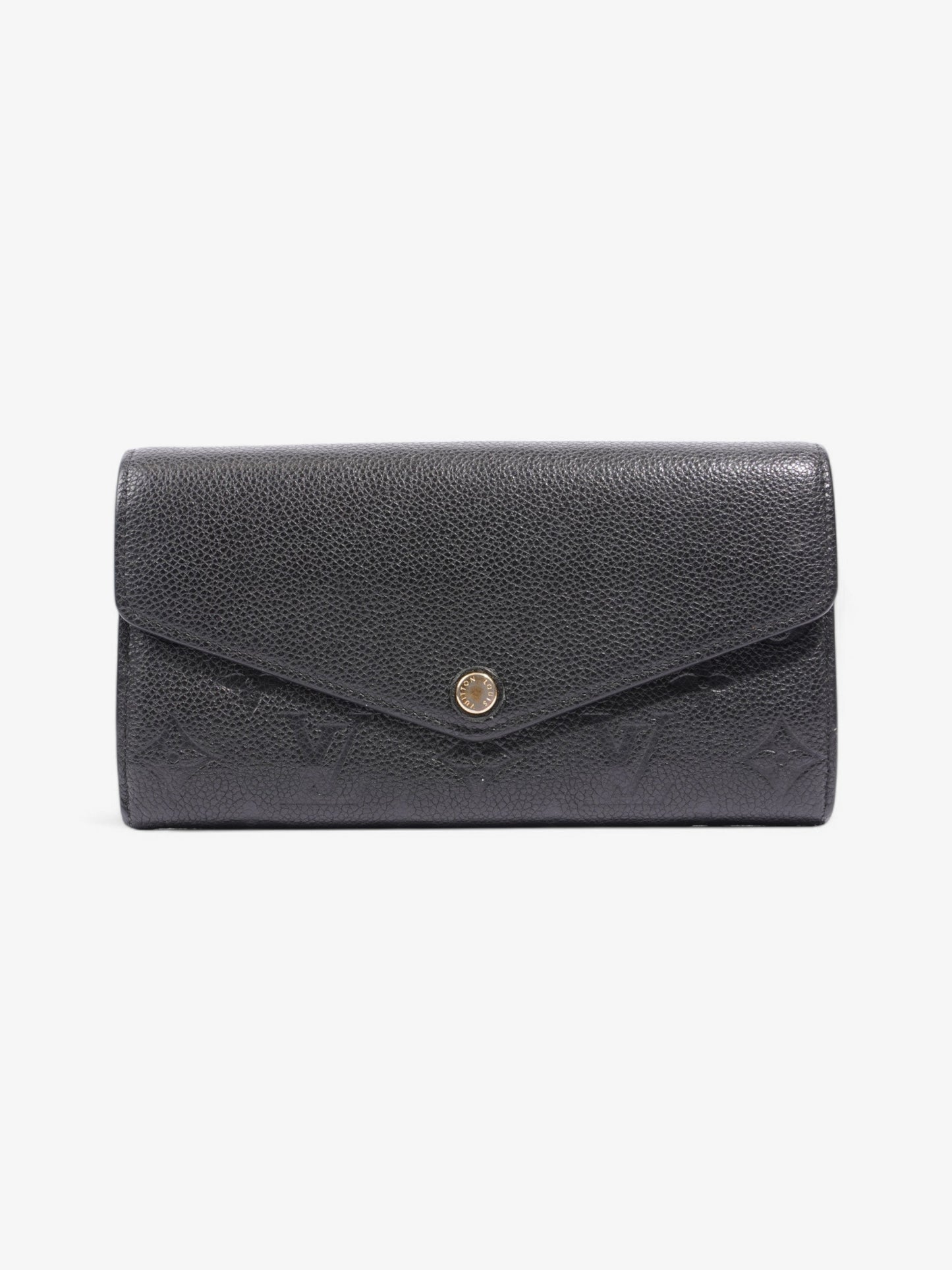 Louis Vuitton Sarah Wallet Black Empreinte Leather