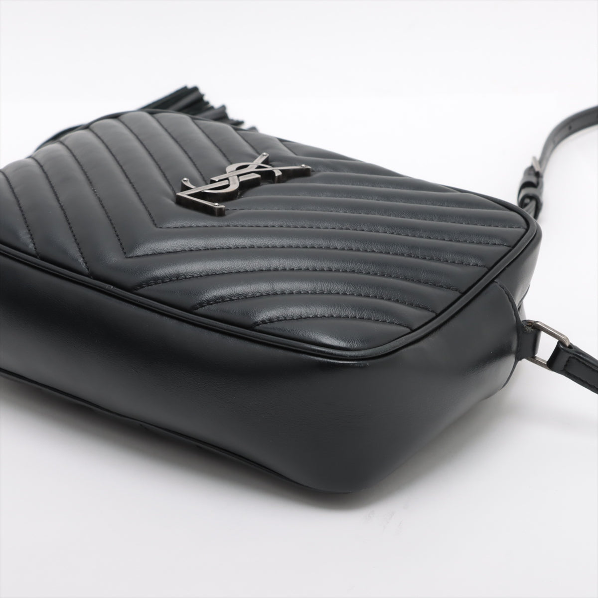 Saint Laurent Black Leather Lou Camera Bag [Clearance Sale]