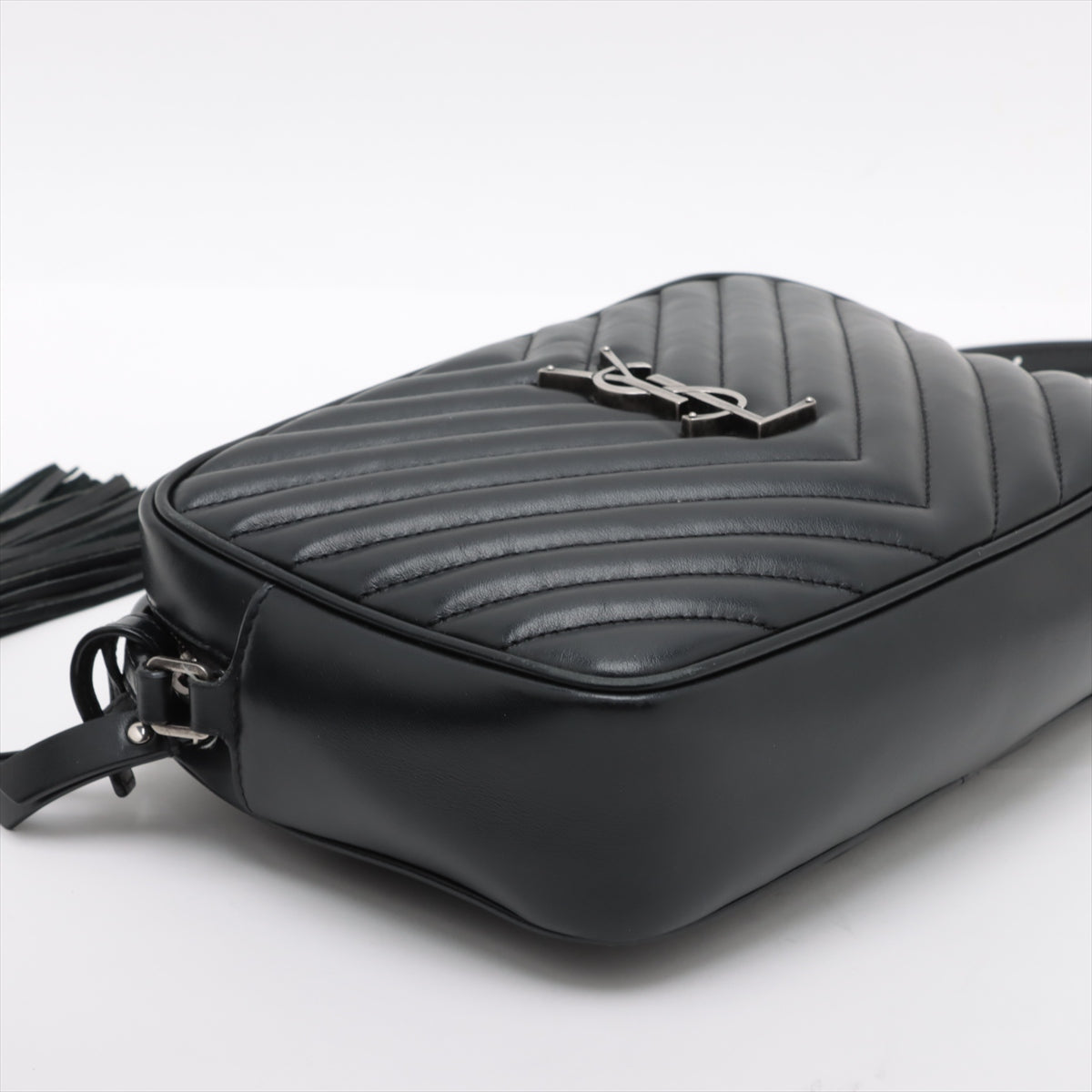 Saint Laurent Black Leather Lou Camera Bag [Clearance Sale]