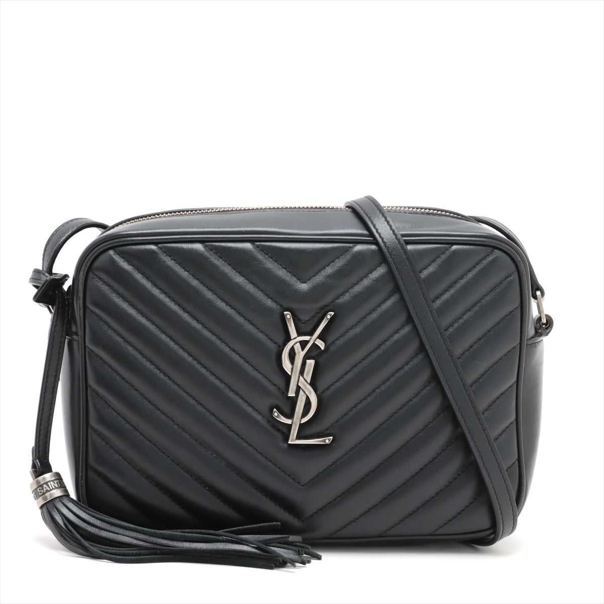 Saint Laurent Black Leather Lou Camera Bag [Clearance Sale]