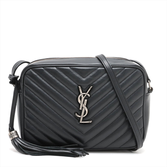 Saint Laurent Black Leather Lou Camera Bag [Clearance Sale]