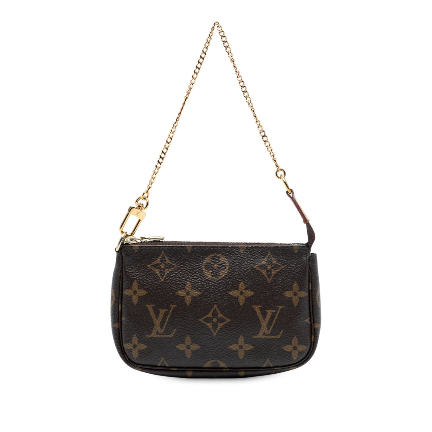 Brown Louis Vuitton Monogram Mini Pochette Accessoires Handbag