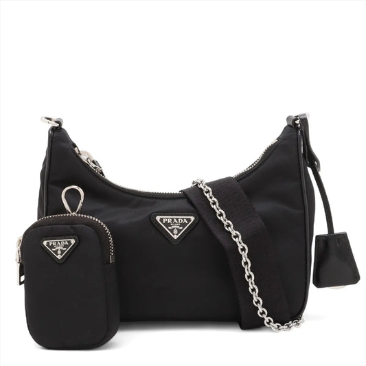 Prada Black Re-Edition 2005 Re-Nylon Shoulder Bag [Clearance Sale]