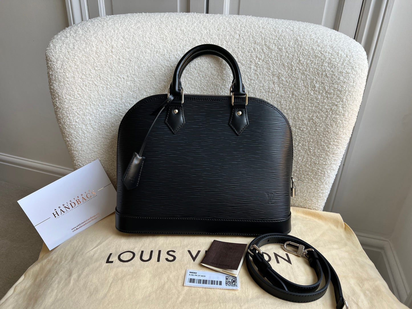 Louis Vuitton Alma PM Black Epi