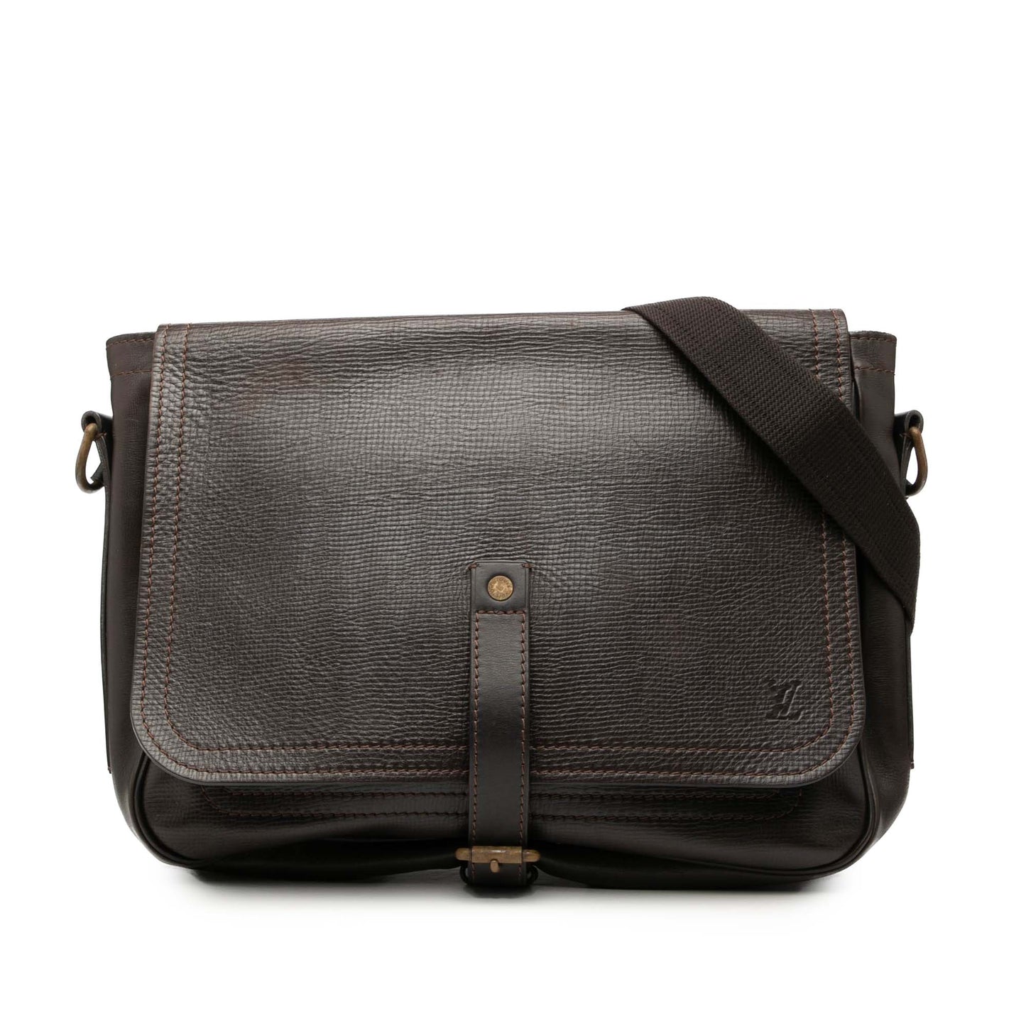 Brown Louis Vuitton Utah Omaha Crossbody Bag