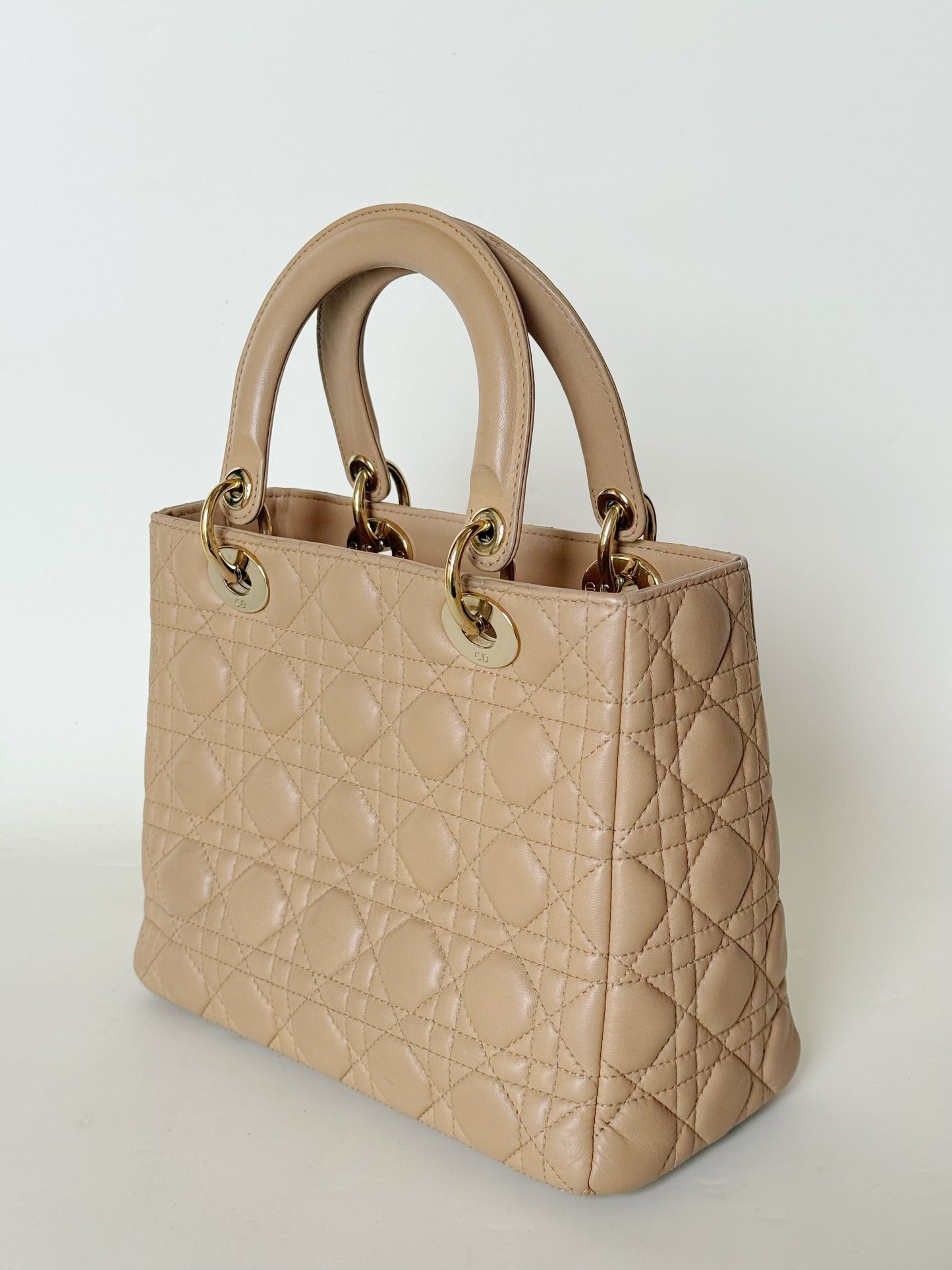 Christian Dior Lambskin Cannage Lady Dior
