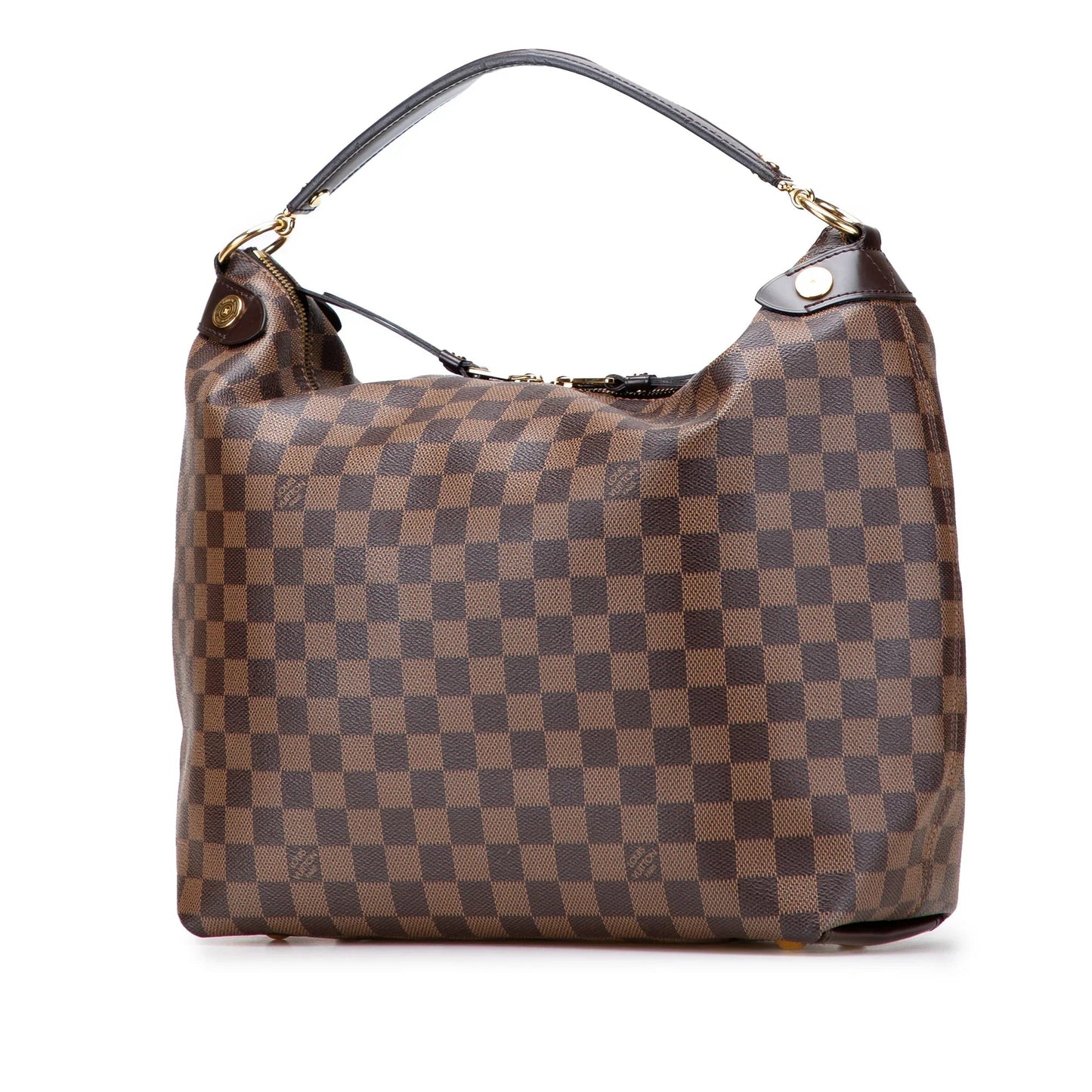 Brown Louis Vuitton Damier Ebene Duomo Hobo Shoulder Bag