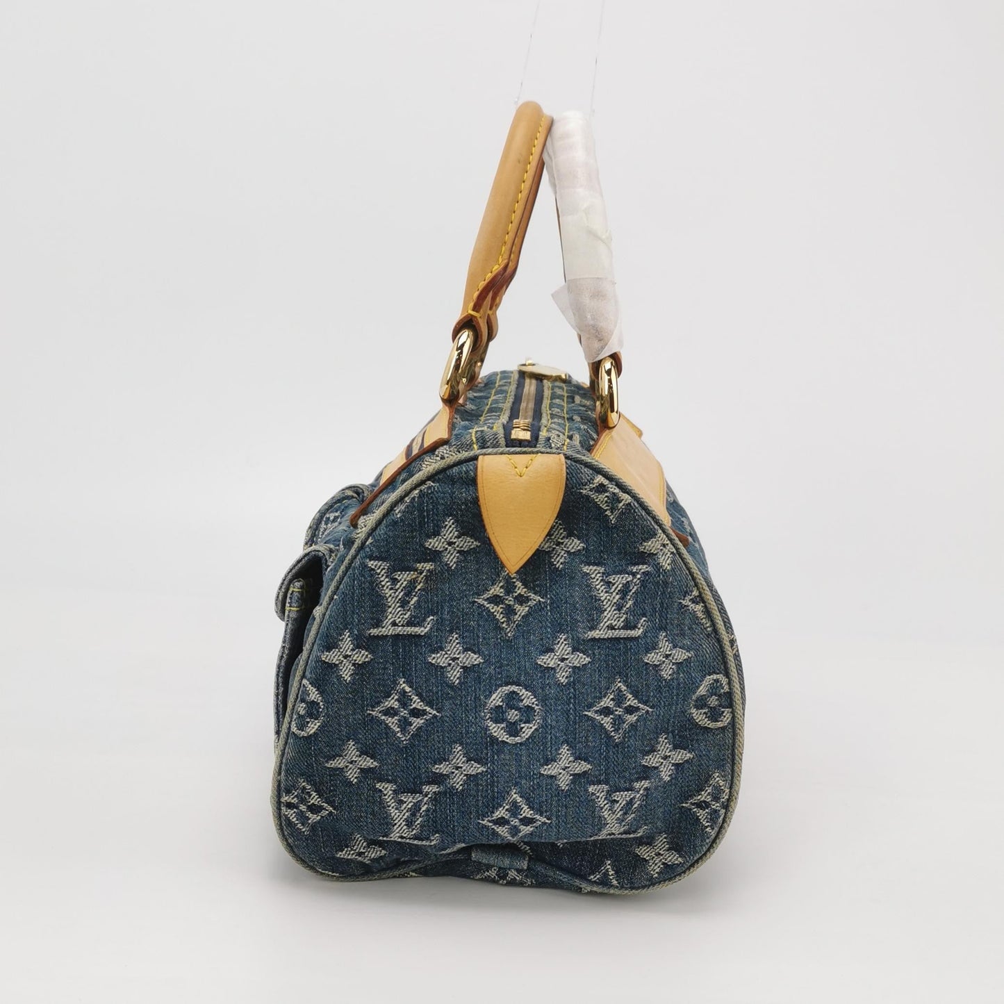 Louis Vuitton Blue Denim Neo Speedy Boston Bag