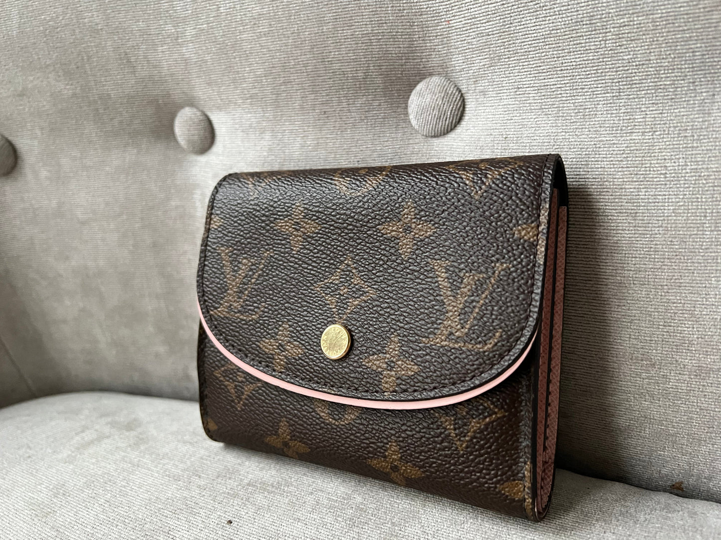 Louis Vuitton Ariane Compact Wallet Monogram Rose Ballerine