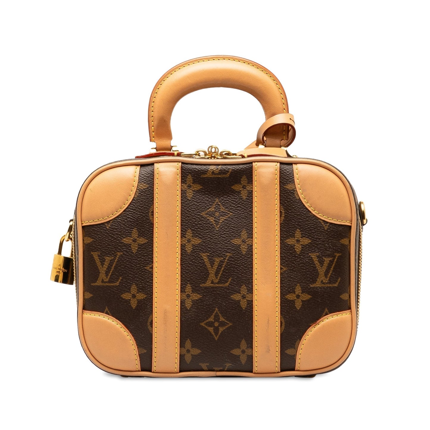 Brown Louis Vuitton Monogram Valisette BB Satchel