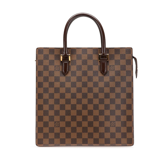 Brown Louis Vuitton Damier Ebene Venice Sac Plat Tote Bag