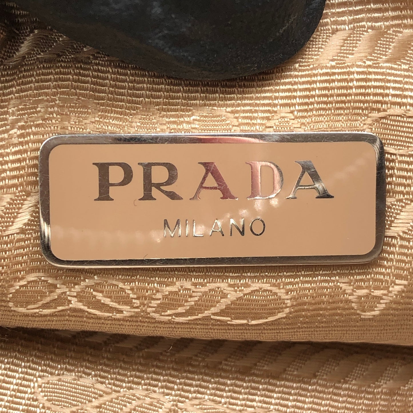 Prada Re-Nylon Classic Hobo Shoulder Bag Beige