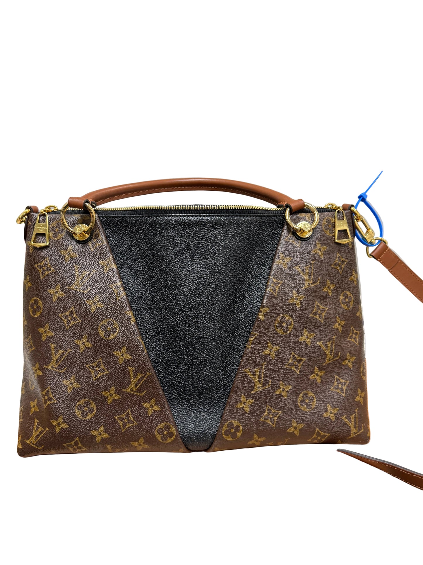 Handbag Luxury Designer By Louis Vuitton In Brown, Size:Large