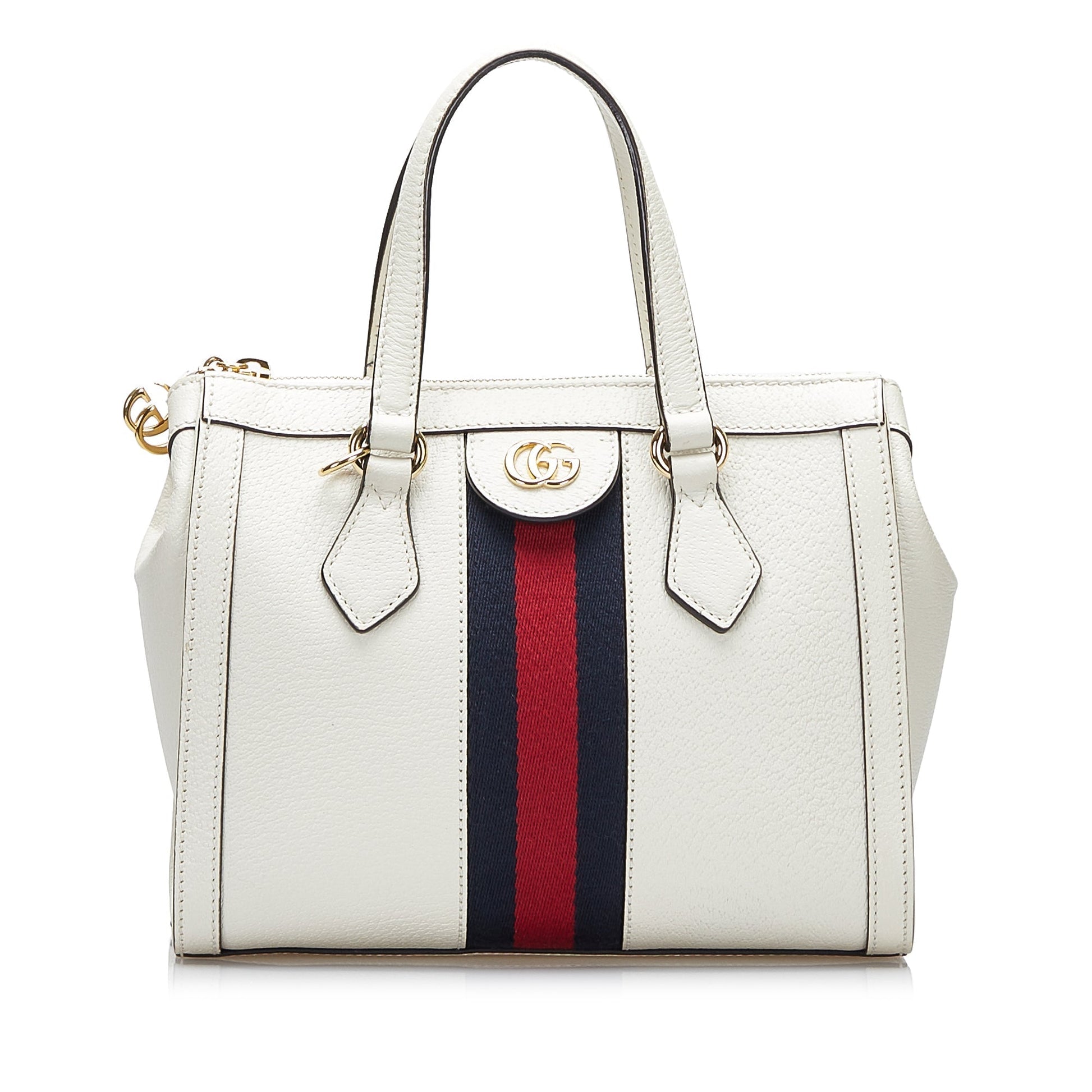 Gucci Ophidia White Leather Crossbody