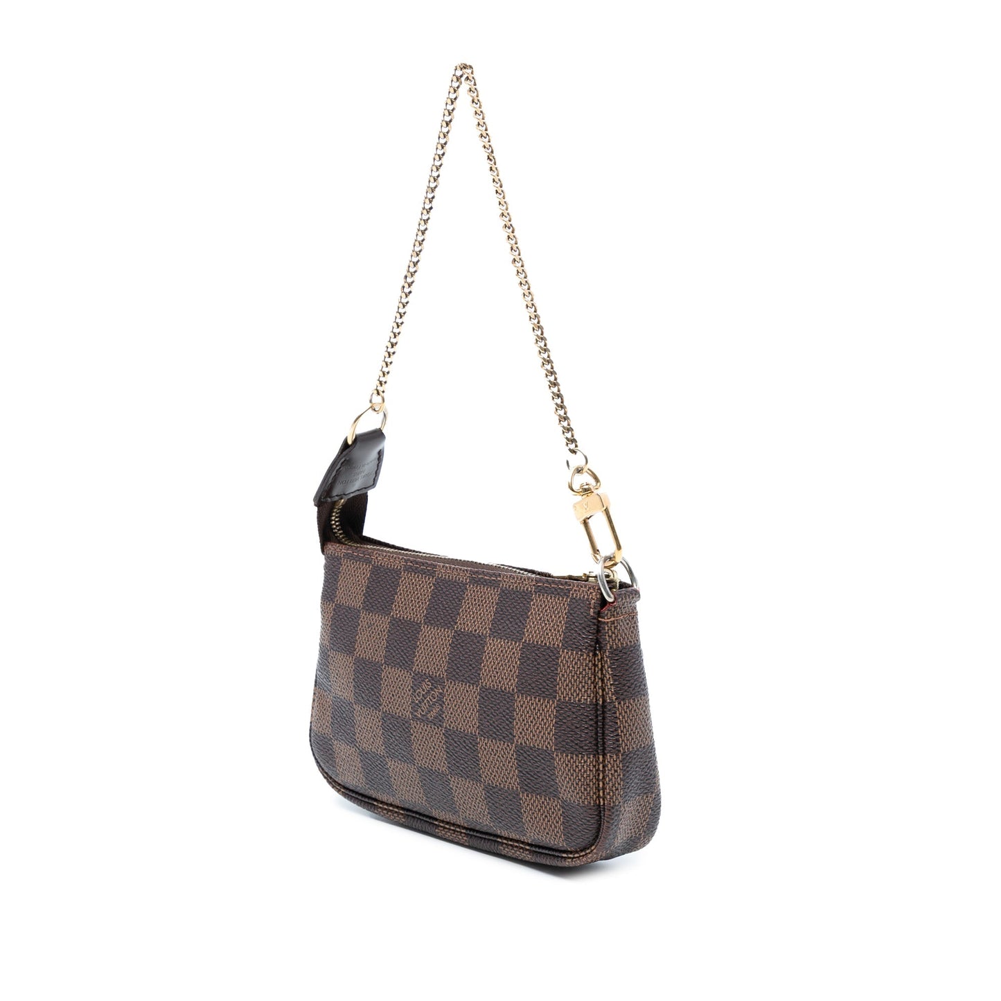 Brown Louis Vuitton Damier Ebene Mini Pochette Accessoires Handbag