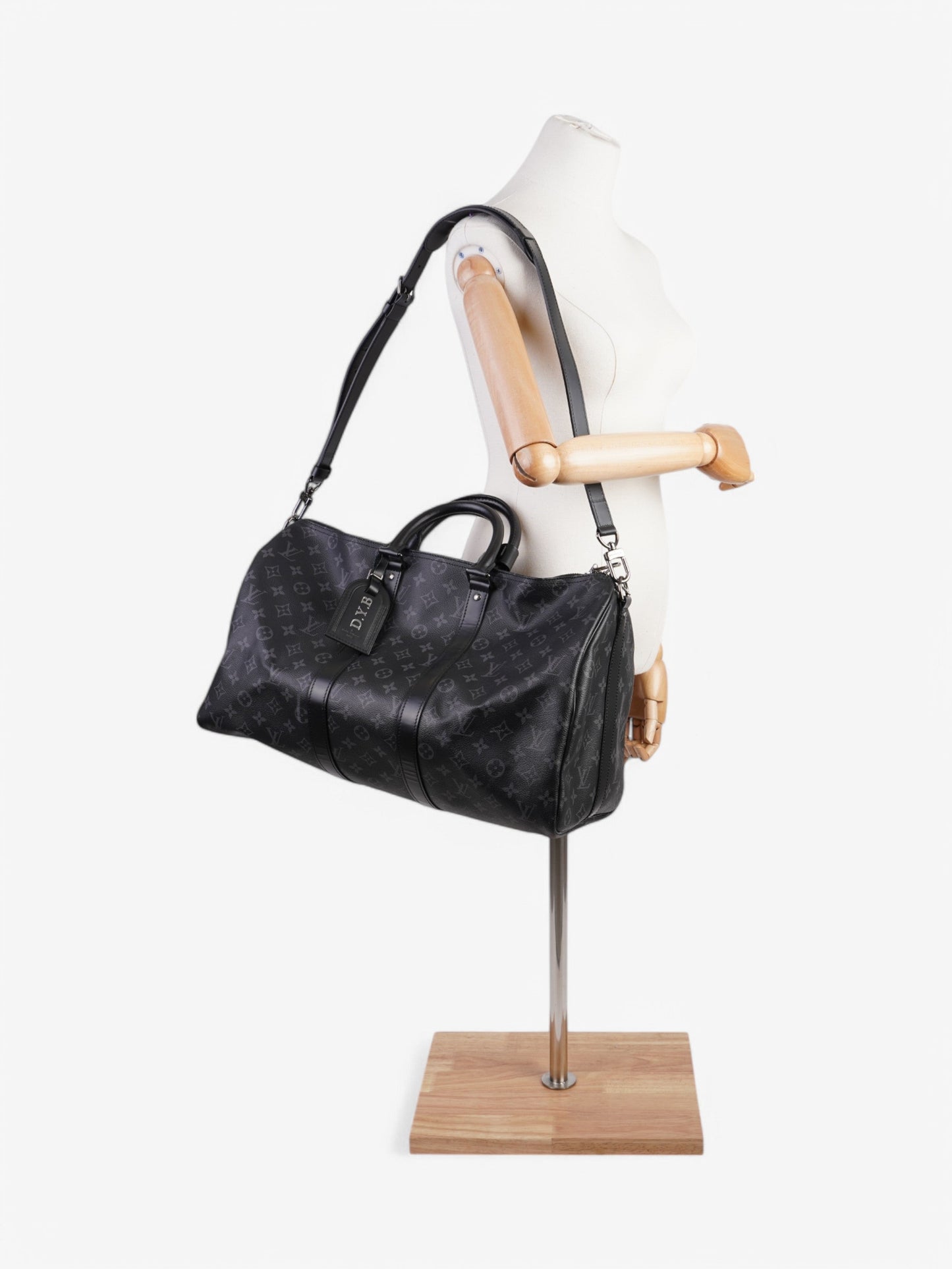 Louis Vuitton Keepall Bandouliere Monogram Eclipse Coated Canvas 45