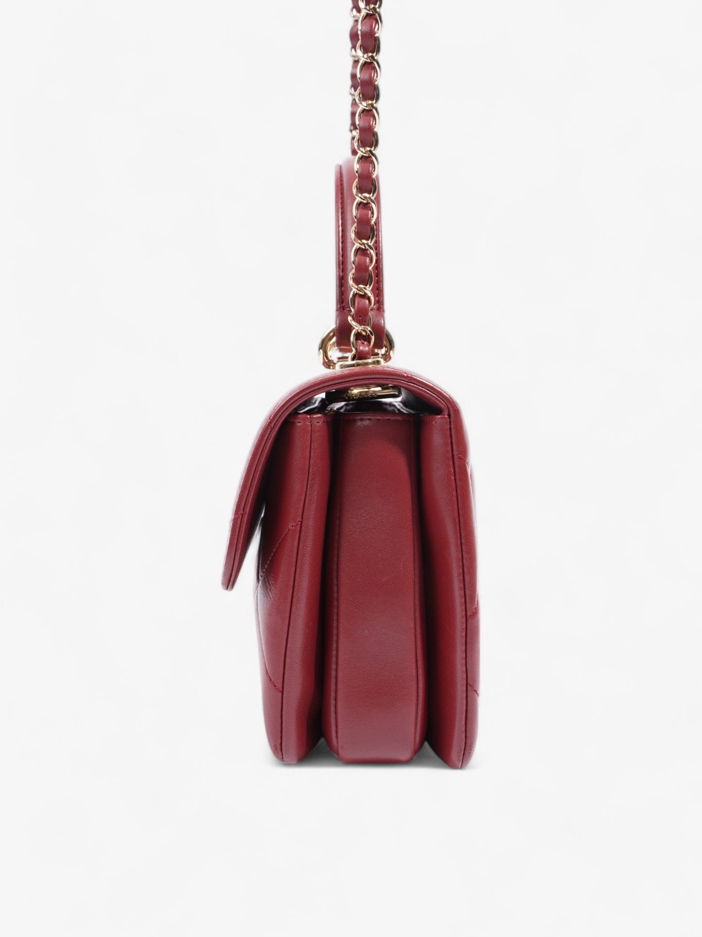 Chanel Trendy CC Burgundy Lambskin Leather Small