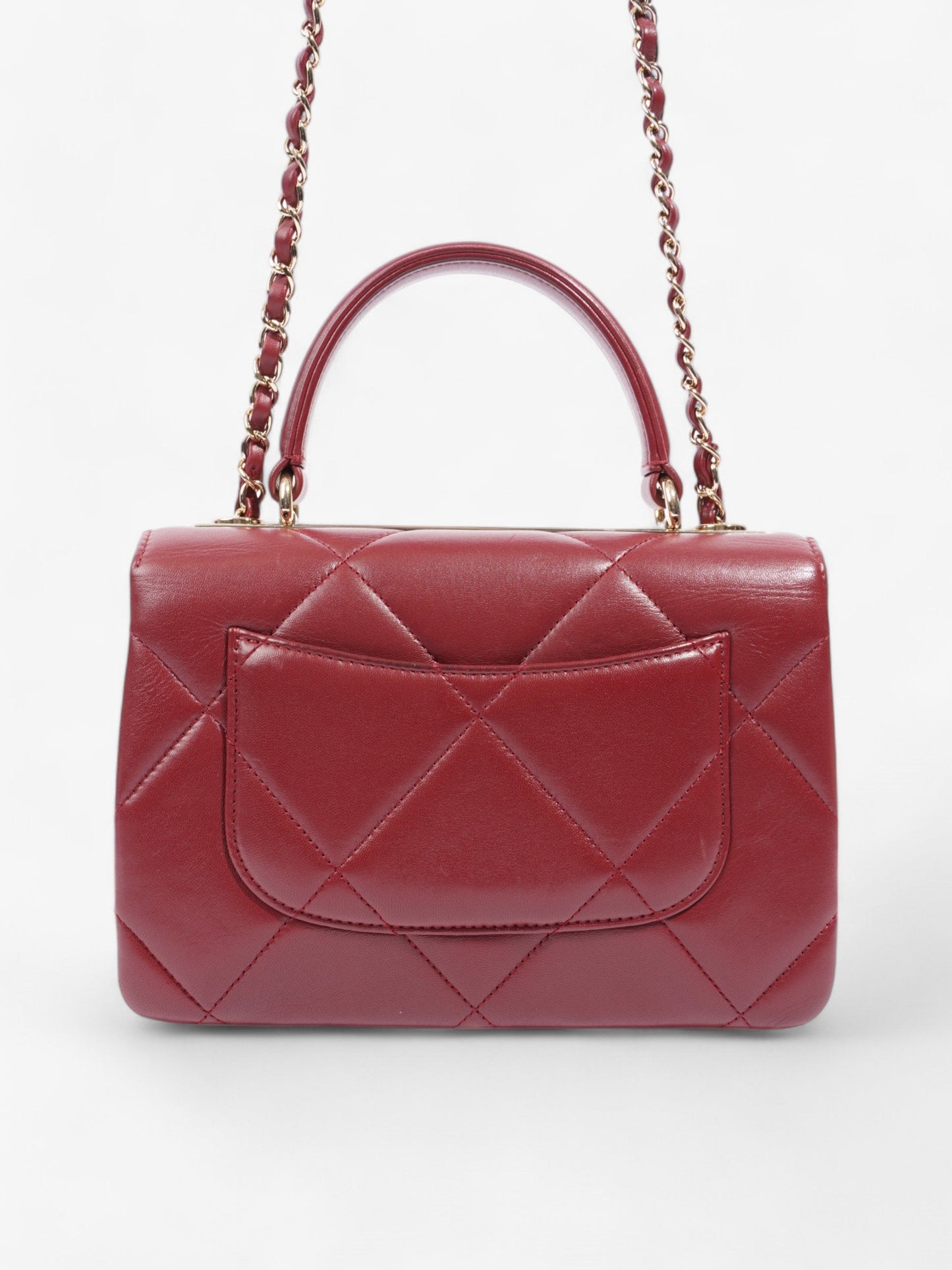Chanel Trendy CC Burgundy Lambskin Leather Small