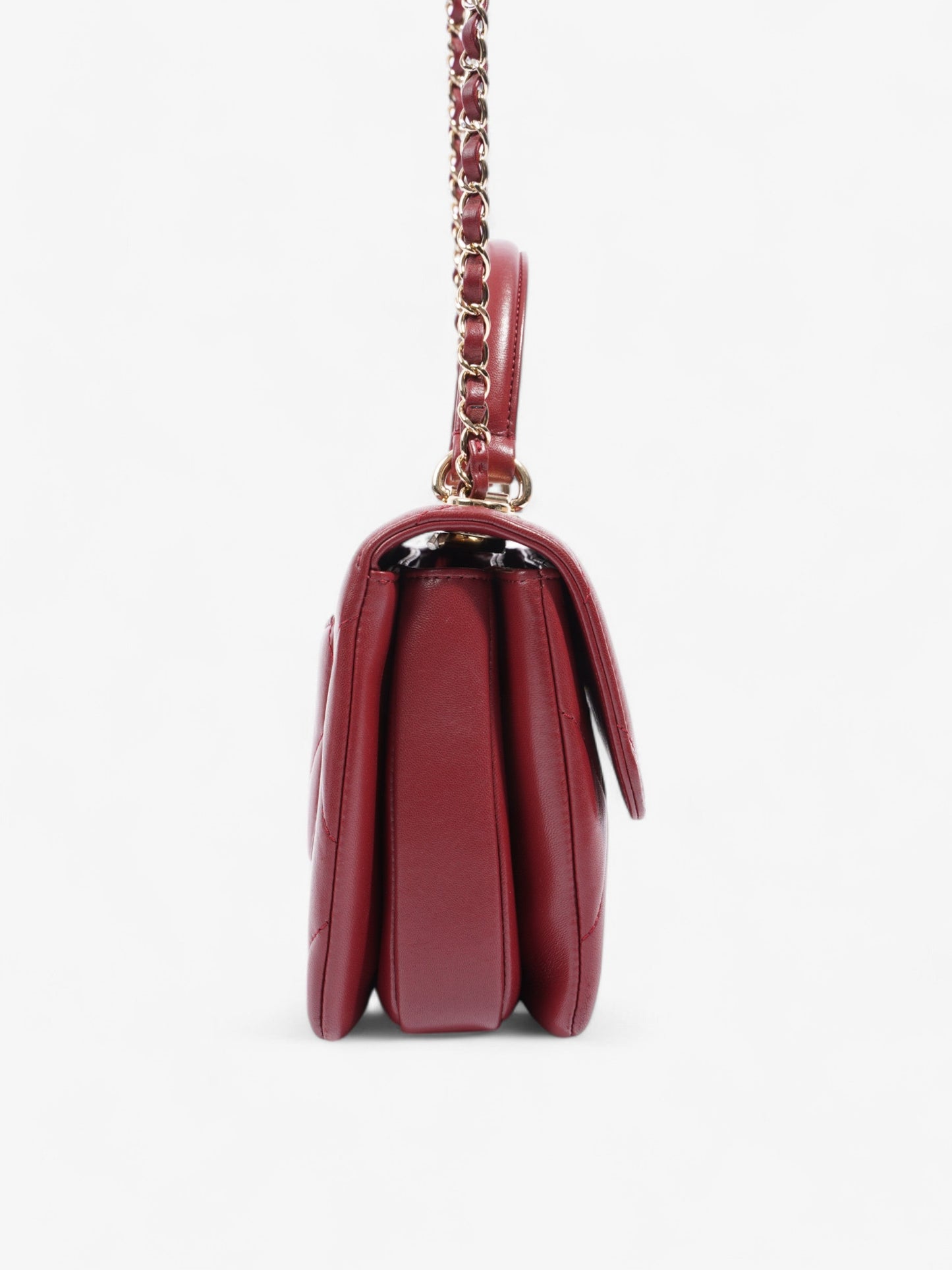 Chanel Trendy CC Burgundy Lambskin Leather Small