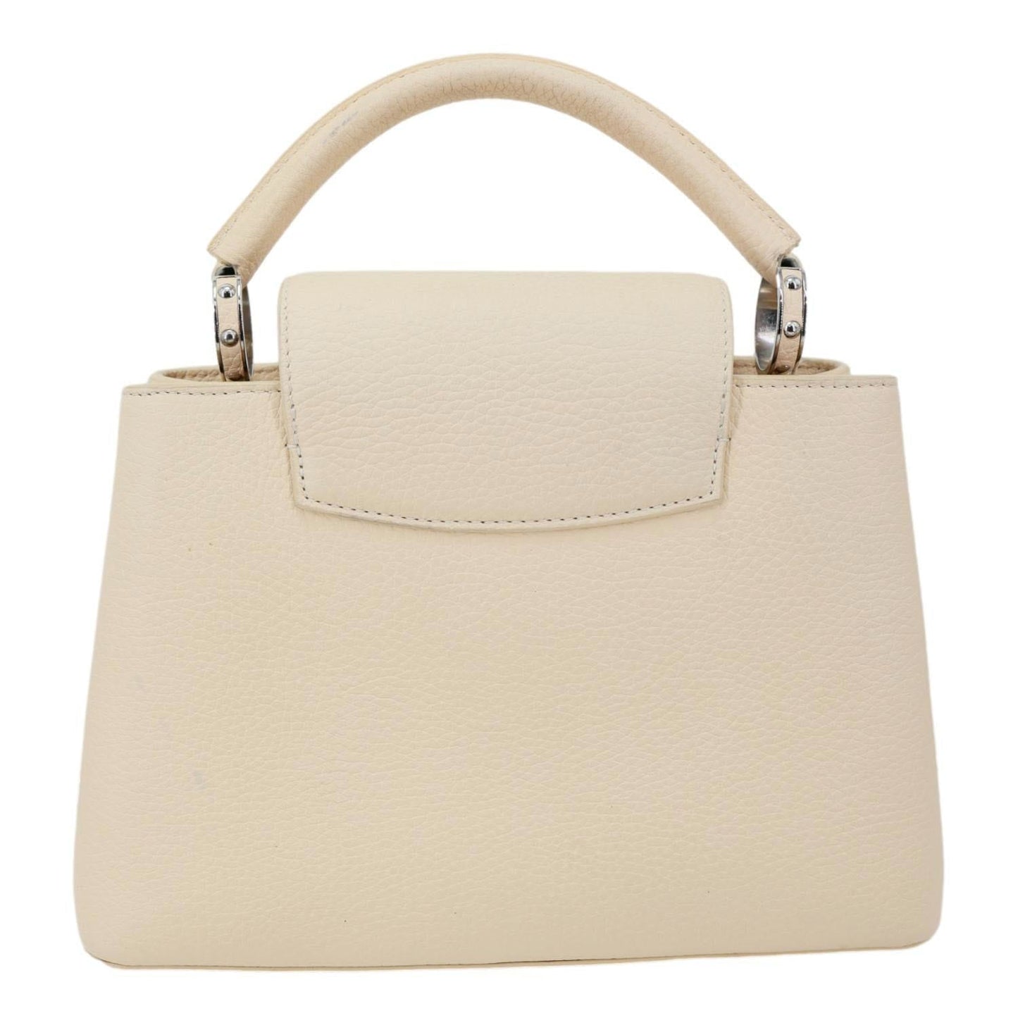 LOUIS VUITTON Capucines BB Mechanical Flowers Taurillon Leather Crossbody Bag Cream