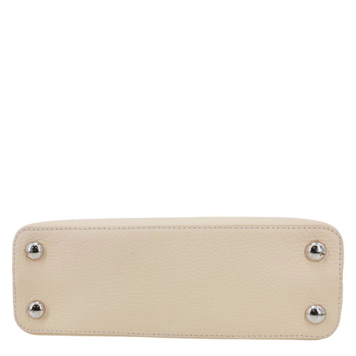 LOUIS VUITTON Capucines BB Mechanical Flowers Taurillon Leather Crossbody Bag Cream