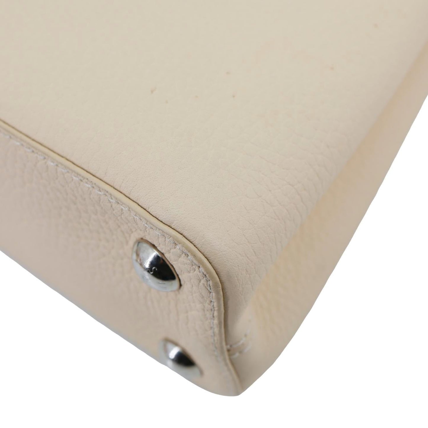 LOUIS VUITTON Capucines BB Mechanical Flowers Taurillon Leather Crossbody Bag Cream