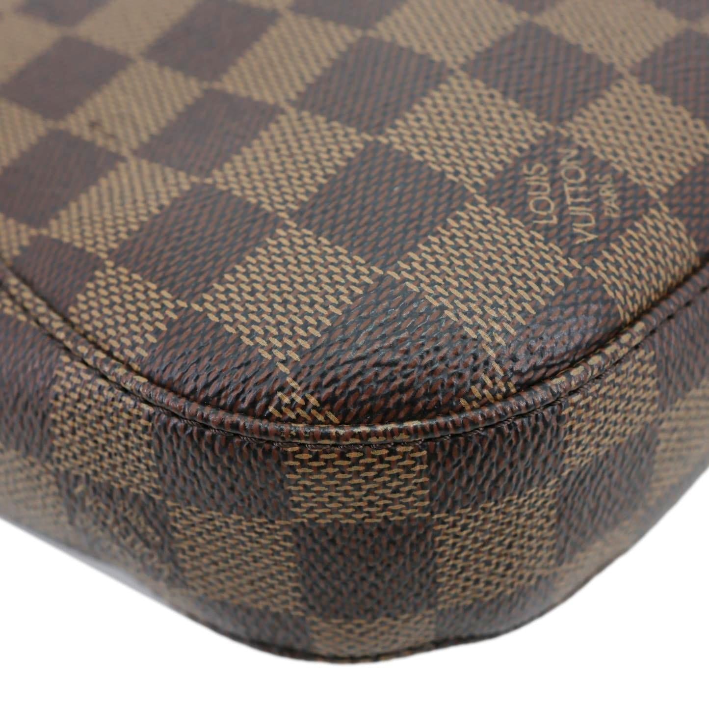 LOUIS VUITTON South Bank Besace Damier Ebene Crossbody Bag Brown