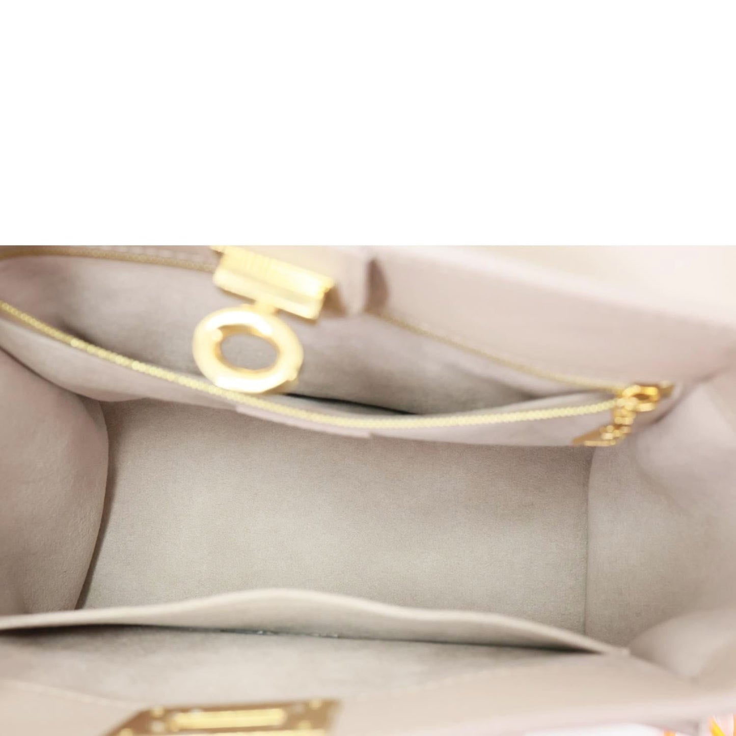 LOUIS VUITTON On My Side PM Monogram Perforated Nappa Leather Shoulder Bag Beige