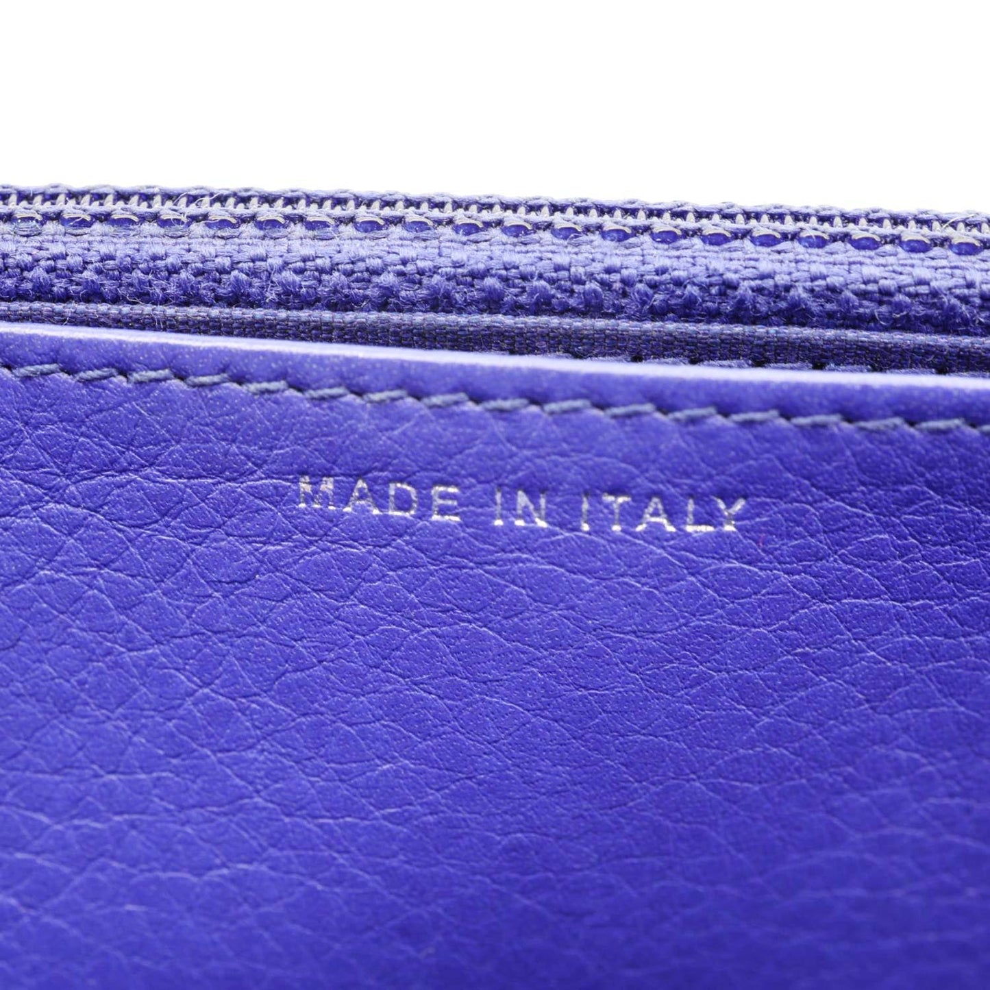CHANEL Fancy CC Quilted Calfskin Leather Wallet On Chain Bag Blue